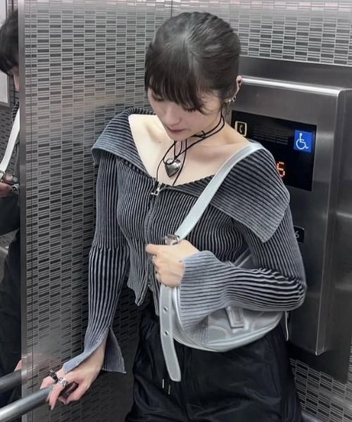 A'GEM/9 × .kom 『.KOM/ドットケーオーエム』 ジップアップトップス