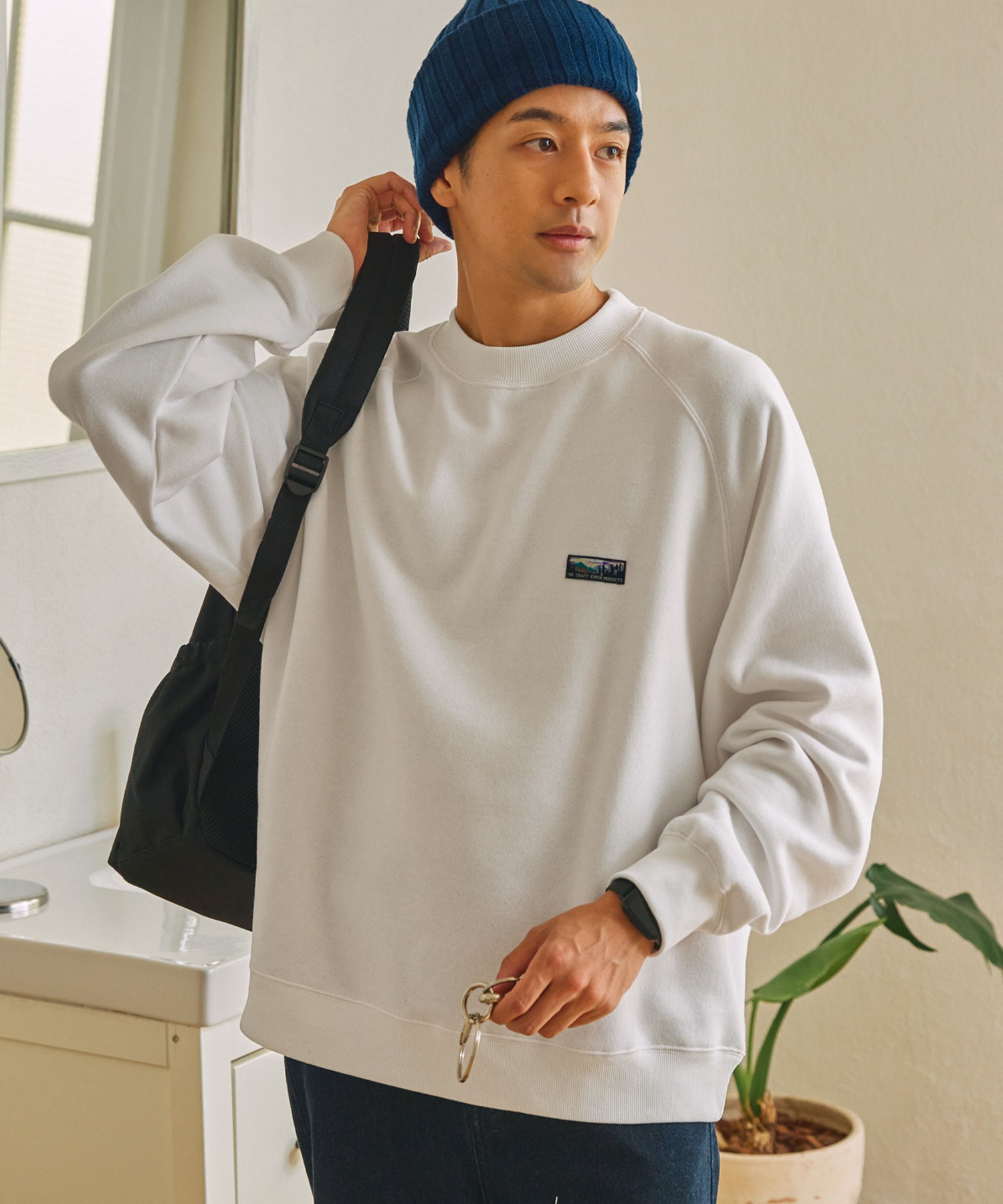 blaminkラグランスリーブ スウェット FREAK'S STORE/12oz ヘビーウェイト ビッグシルエット ラグラン