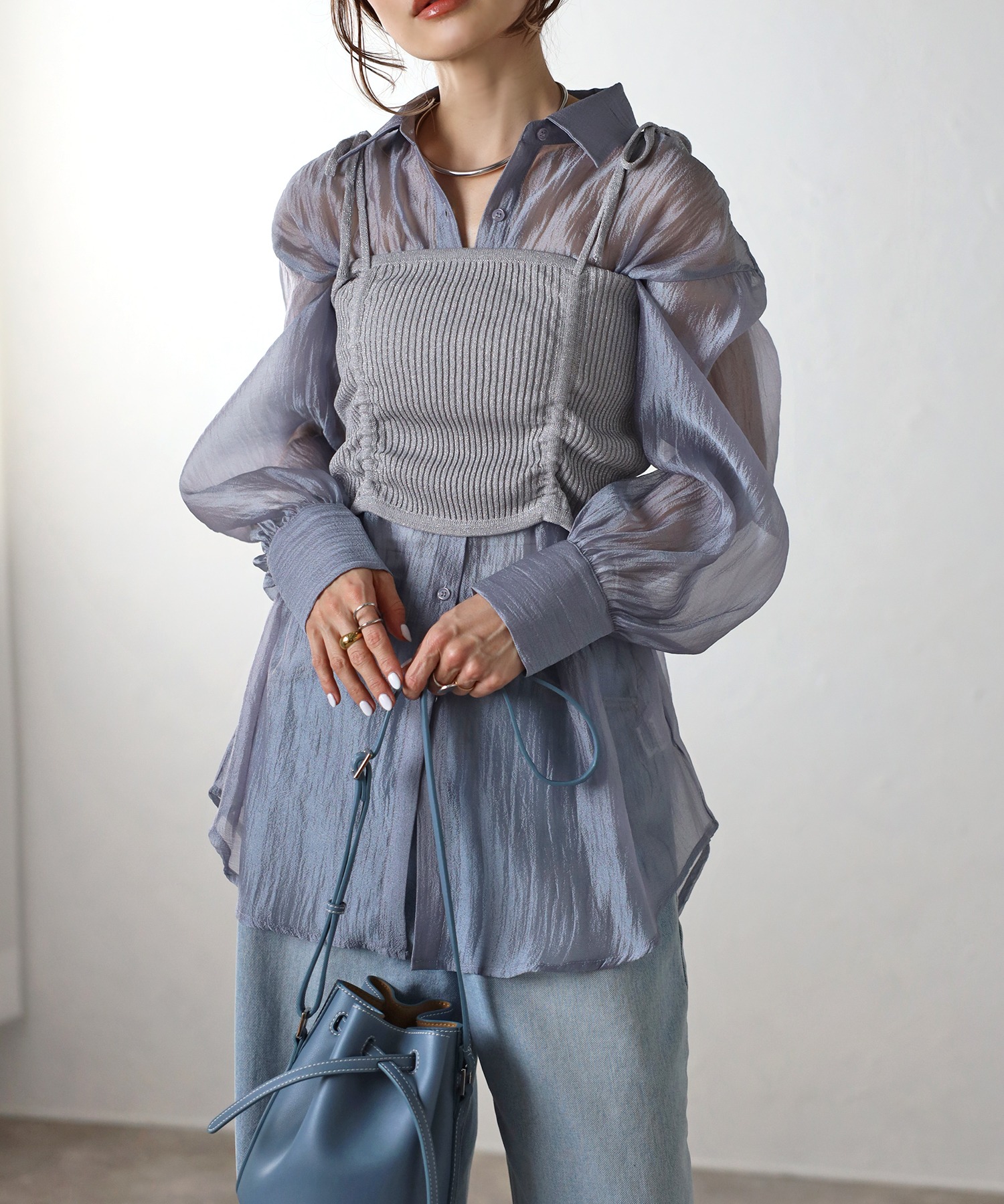 model：H165 着用サイズ：FREE