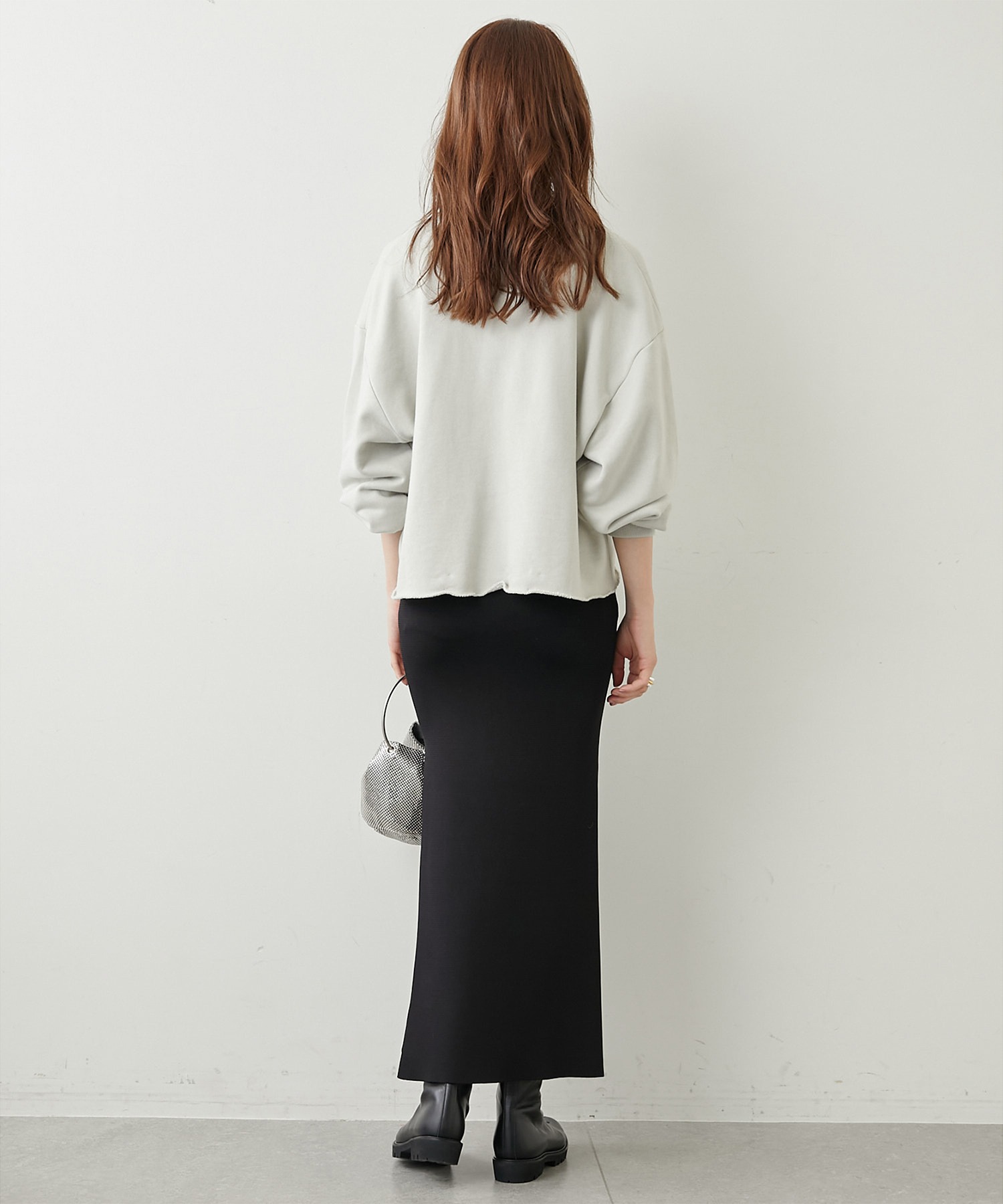 スウェットVネックプルオーバー２