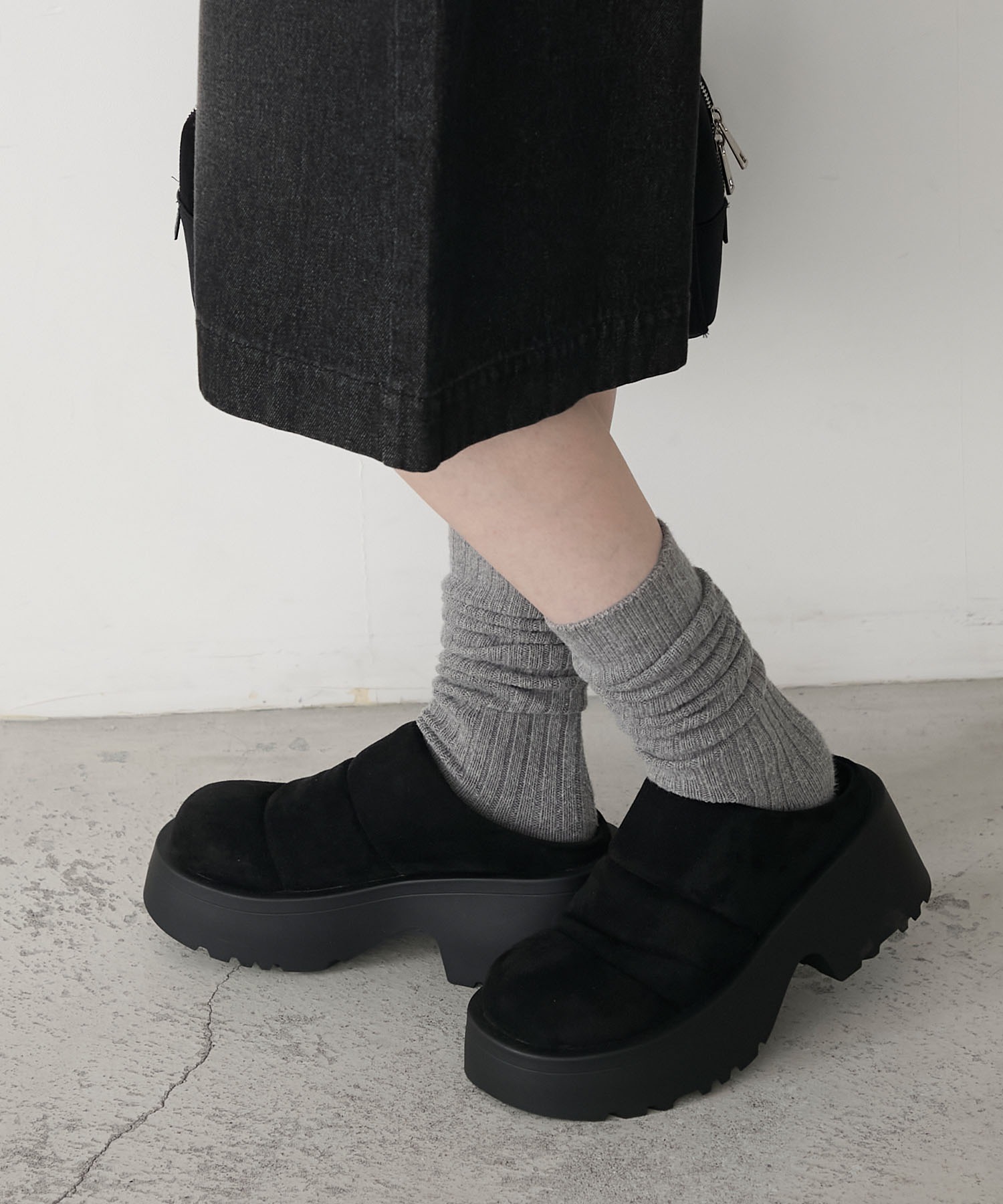 ボリュームサボサンダル forksy.】ボリュームソールサボサンダル forksy.│MONO-MART