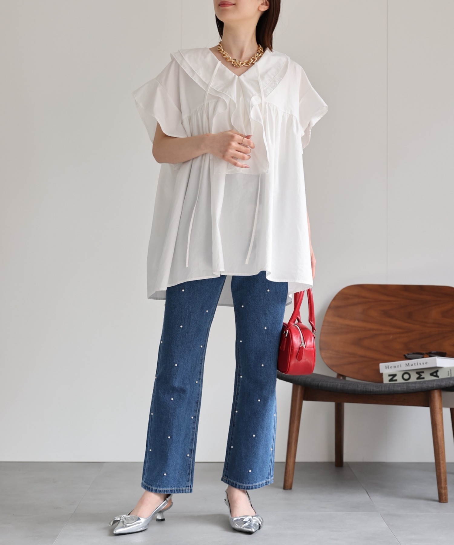model：162cm 着用サイズ：F