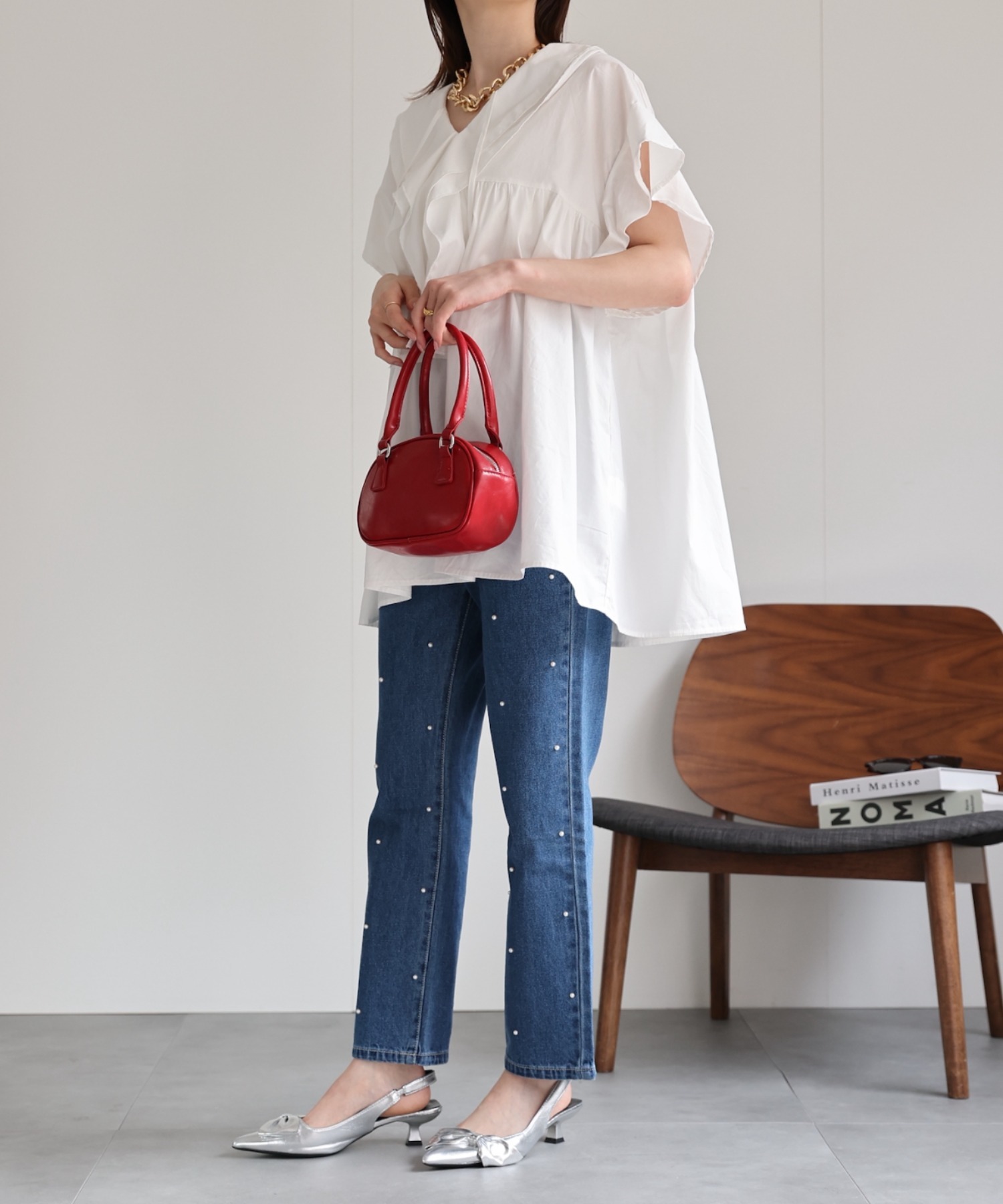 model：162cm 着用サイズ：F