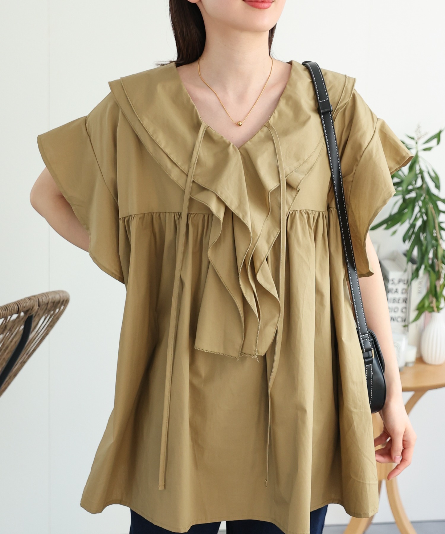 model：162cm 着用サイズ：F