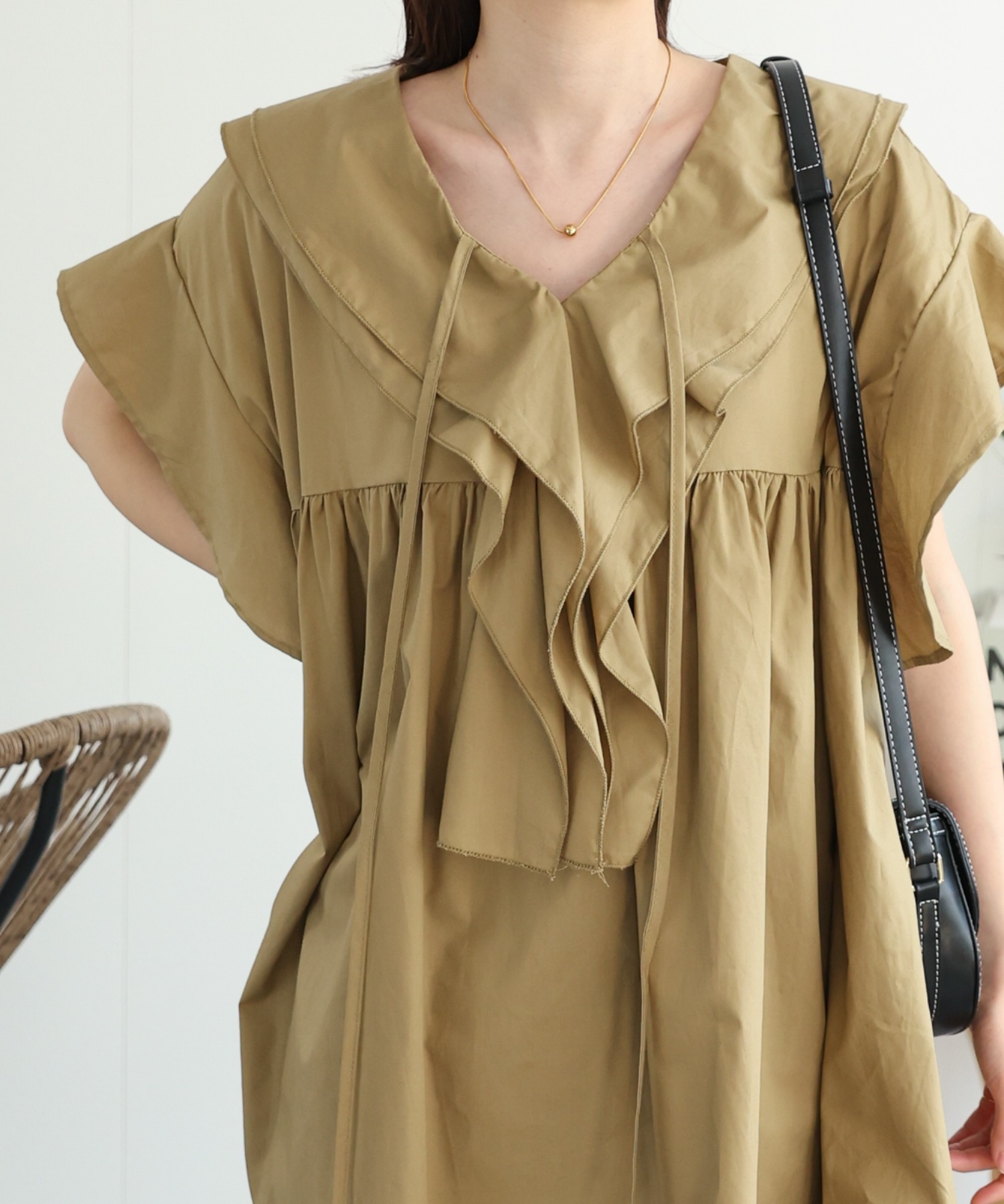 model：162cm 着用サイズ：F