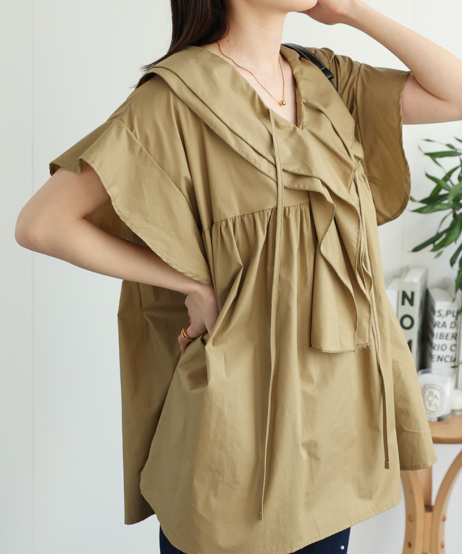 model：162cm 着用サイズ：F