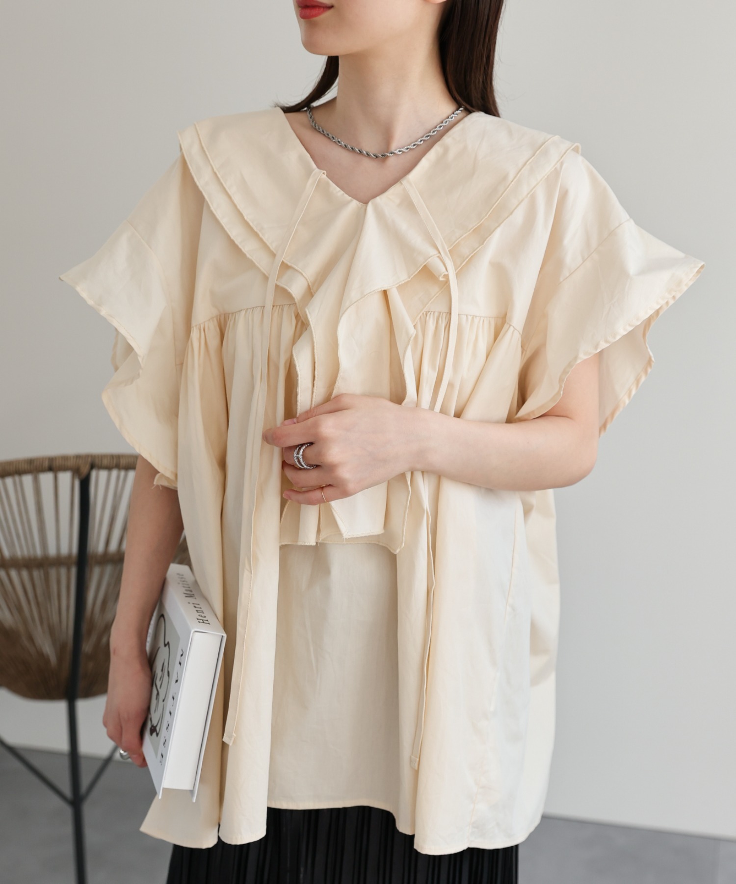 model：162cm 着用サイズ：F