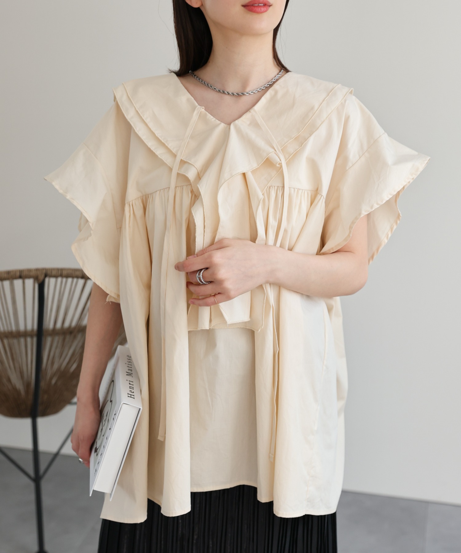 model：162cm 着用サイズ：F