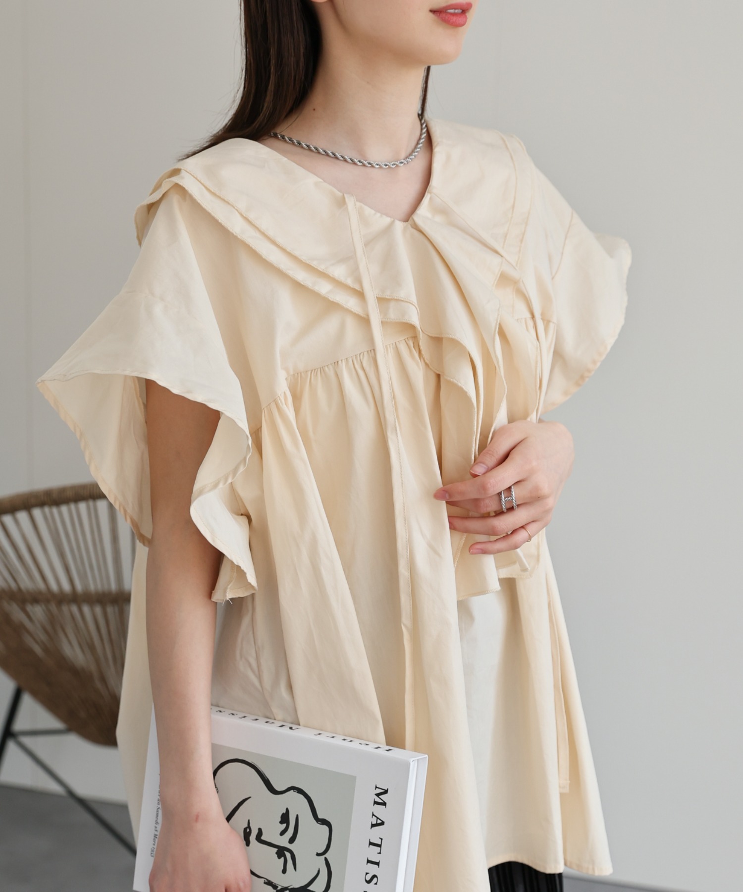 model：162cm 着用サイズ：F