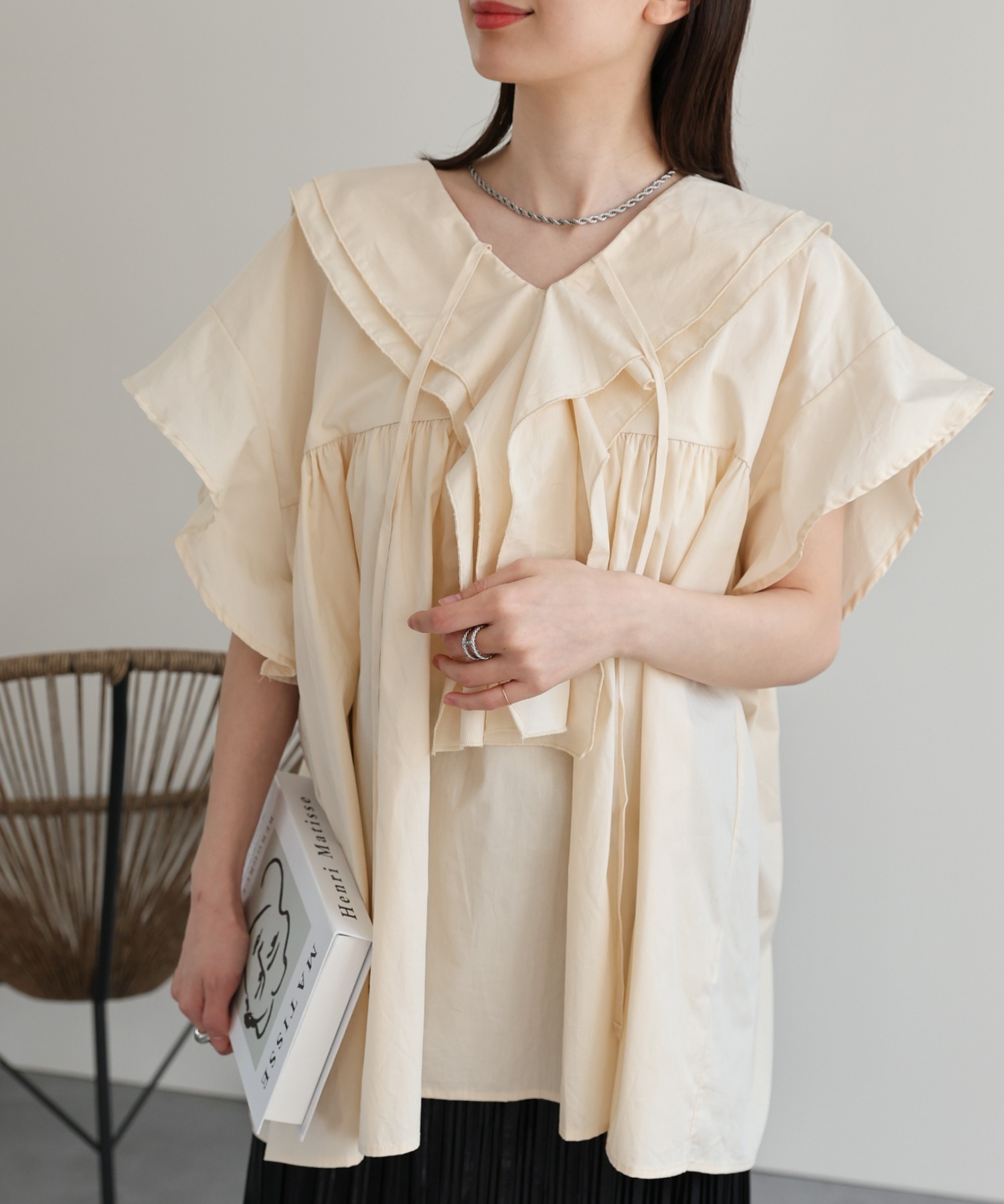 model：162cm 着用サイズ：F