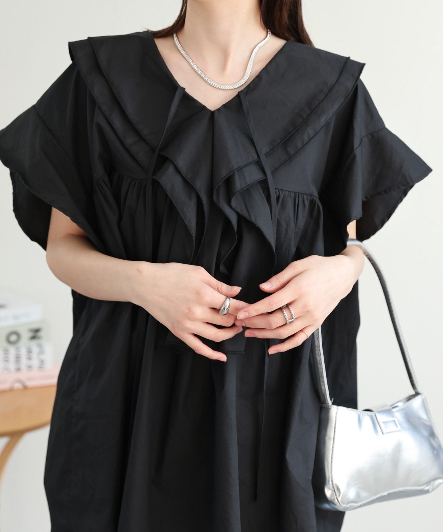 model：162cm 着用サイズ：F