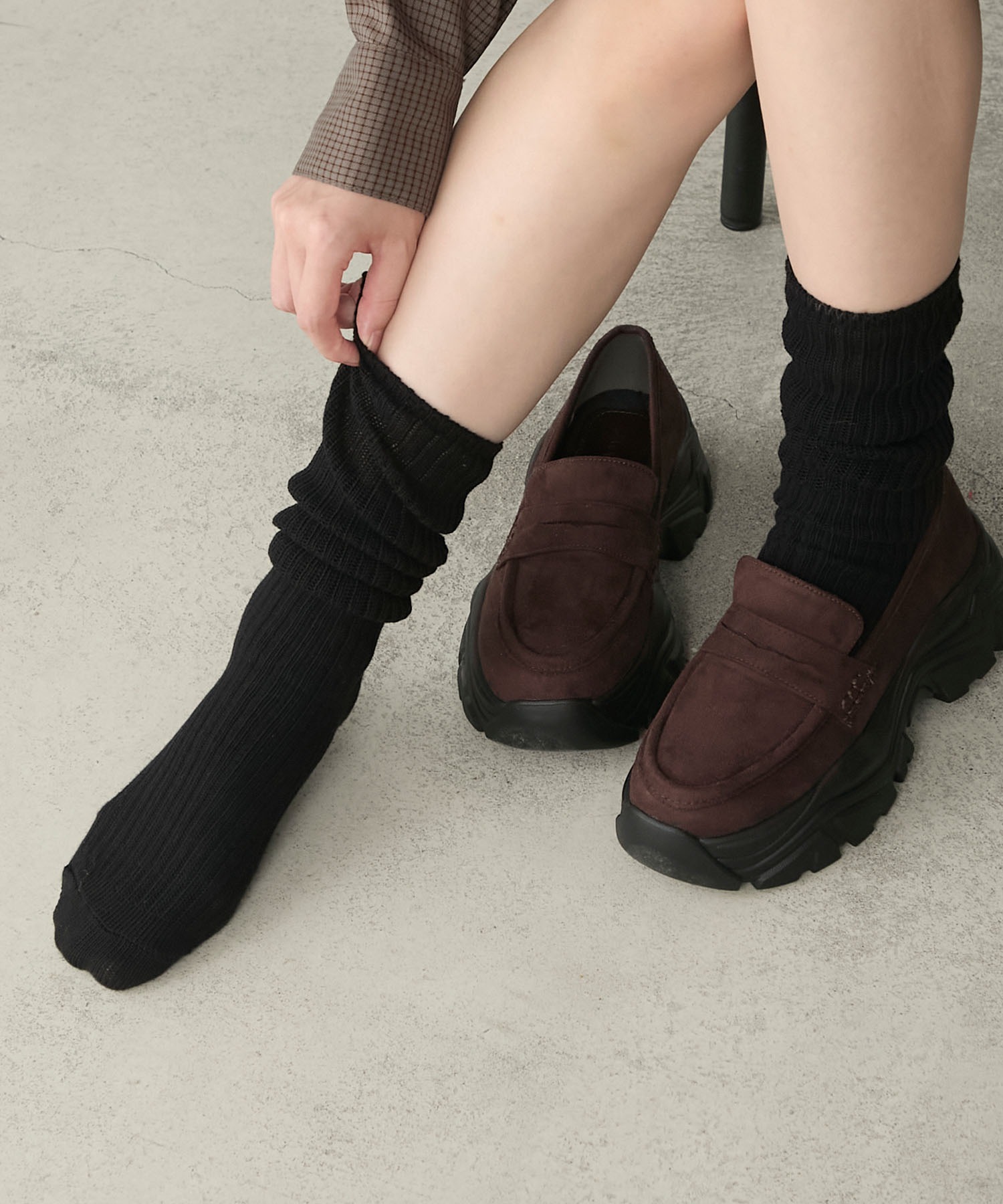 forksy.】くしゅくしゅハイソックス forksy.│MONO-MART [モノマート