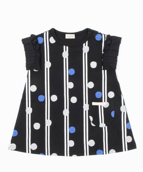 ドットのワンピース 80 90cm