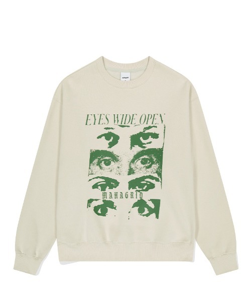 mahagrid/マハグリッド』EYES OPEN SWEATSHIRT/アイズスウェット