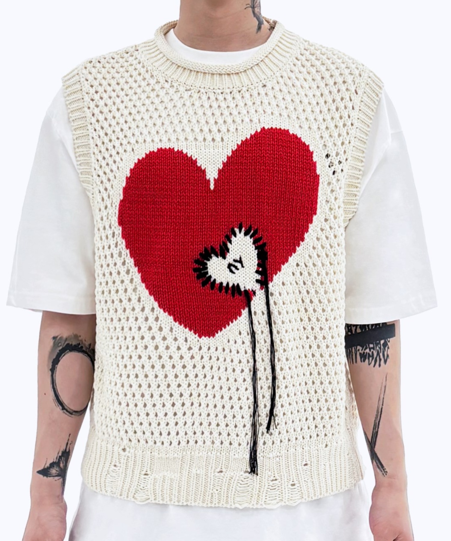 OY/オーワイ』 HEART STITCH KNIT VEST/ハートステッチニットベスト OY│A'GEM/9×.KOM【公式】｜韓国・ストリートブランド通販サイト  エージェムナイン ドットケーオーエム