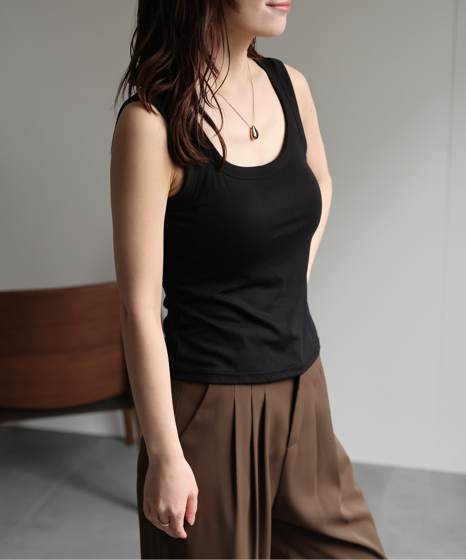 model：156cm　着用サイズ：Mサイズ