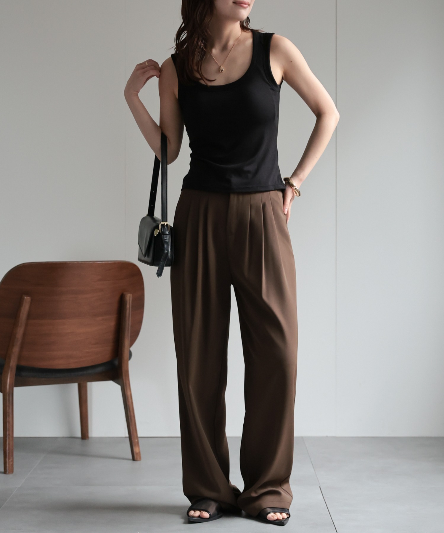model：156cm　着用サイズ：Mサイズ