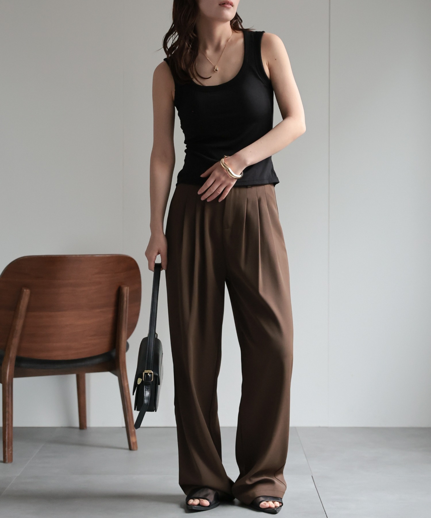 model：156cm　着用サイズ：Mサイズ