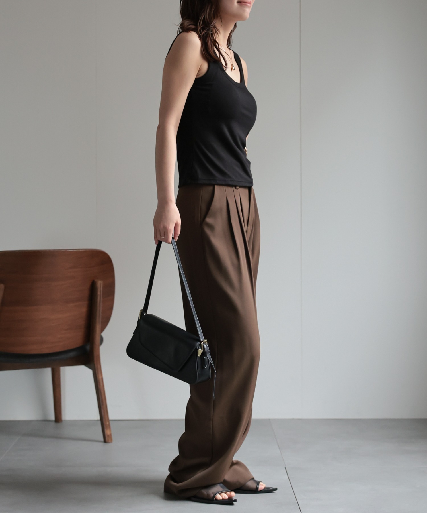 model：156cm　着用サイズ：Mサイズ