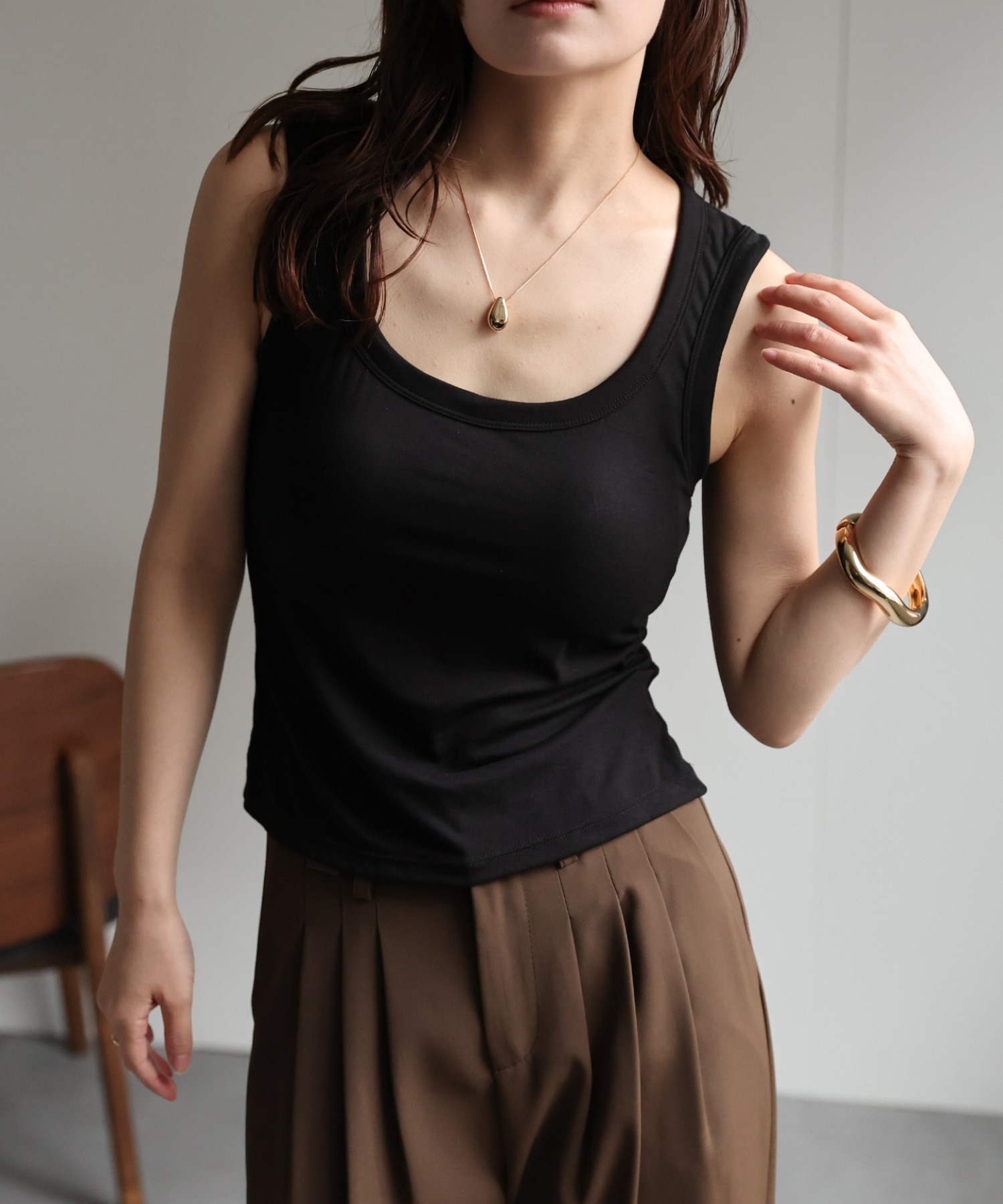model：156cm　着用サイズ：Mサイズ