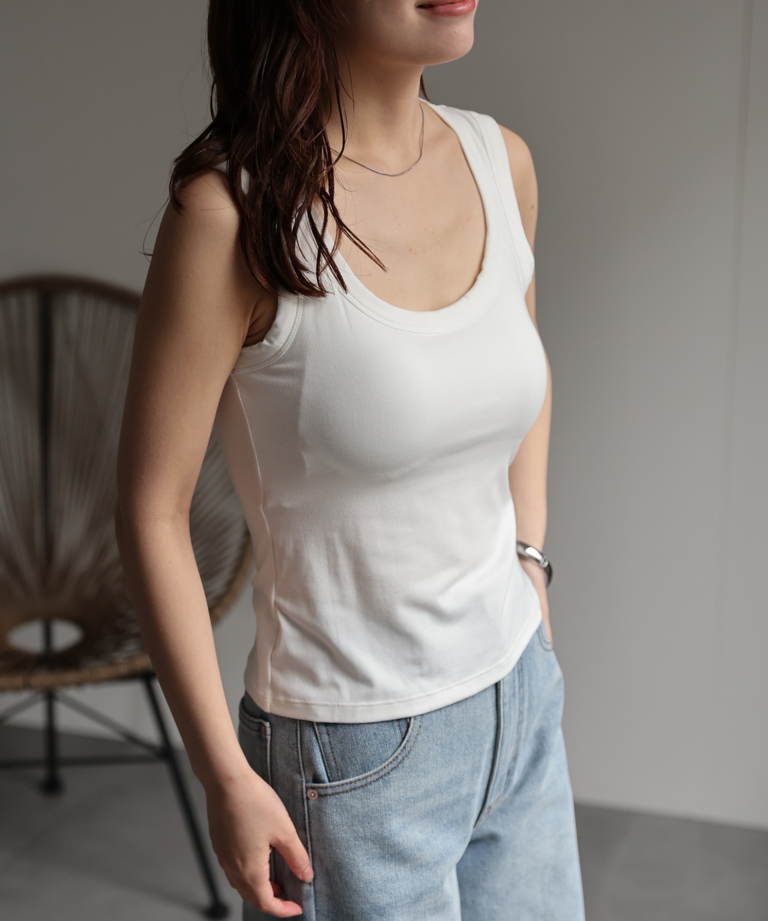 model：156cm　着用サイズ：Mサイズ
