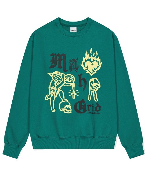 トレーナー スウェット 「mahagrid/マハグリッド」RHAPAEL SWEATSHIRT/天使スウェット レディース メンズ mahagrid/マハグリッド』RHAPAEL SWEATSHIRT/天使スウェット