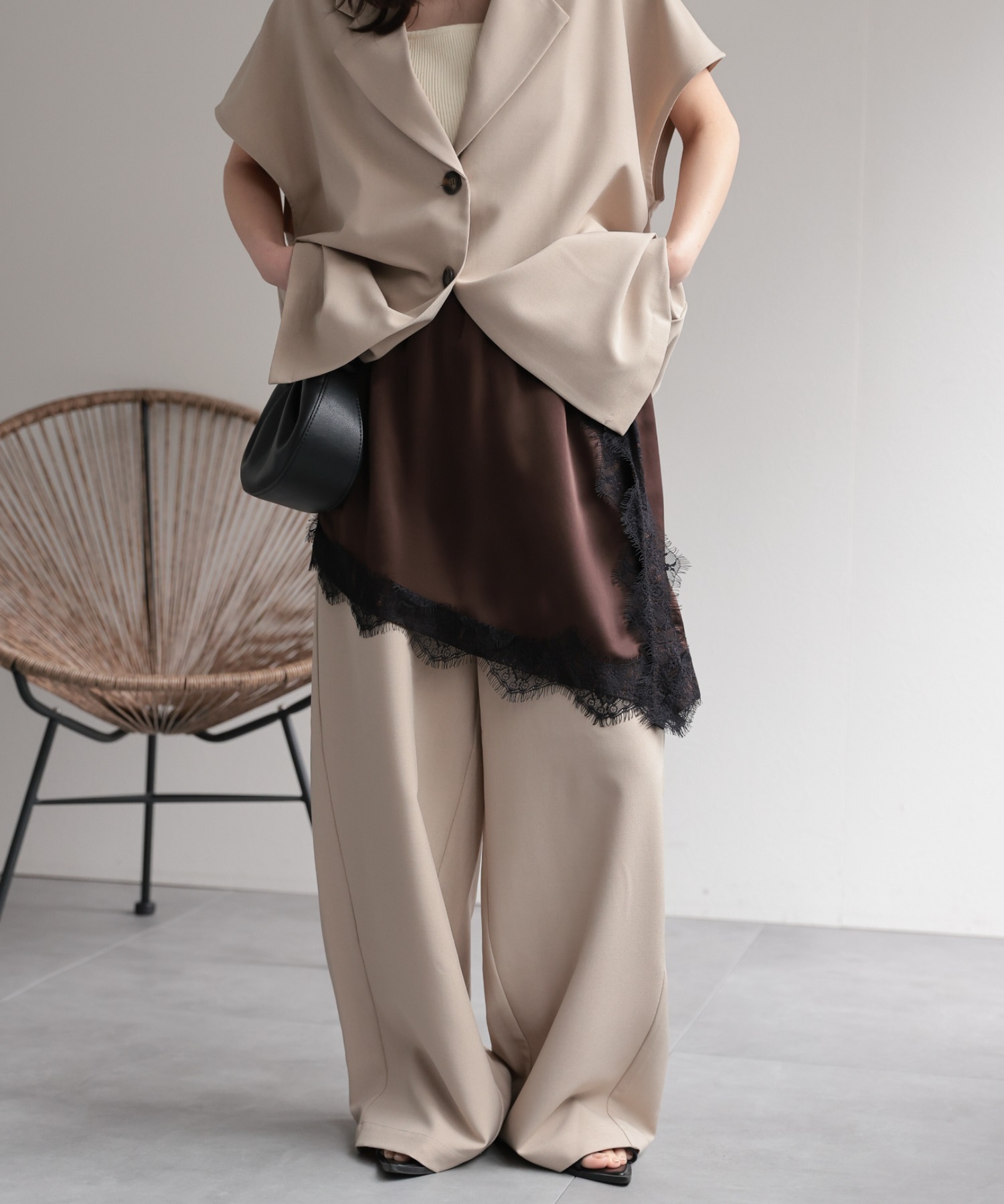 model：156cm 着用サイズ：FREE