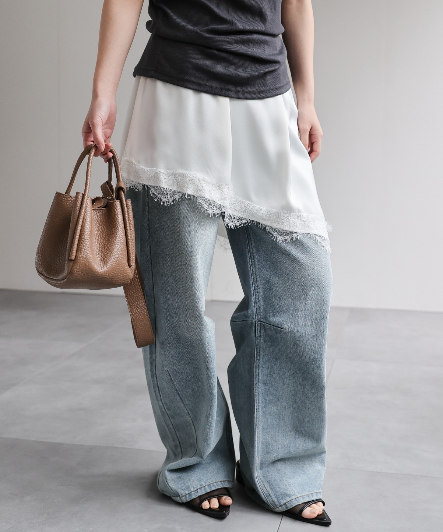 model：156cm 着用サイズ：FREE