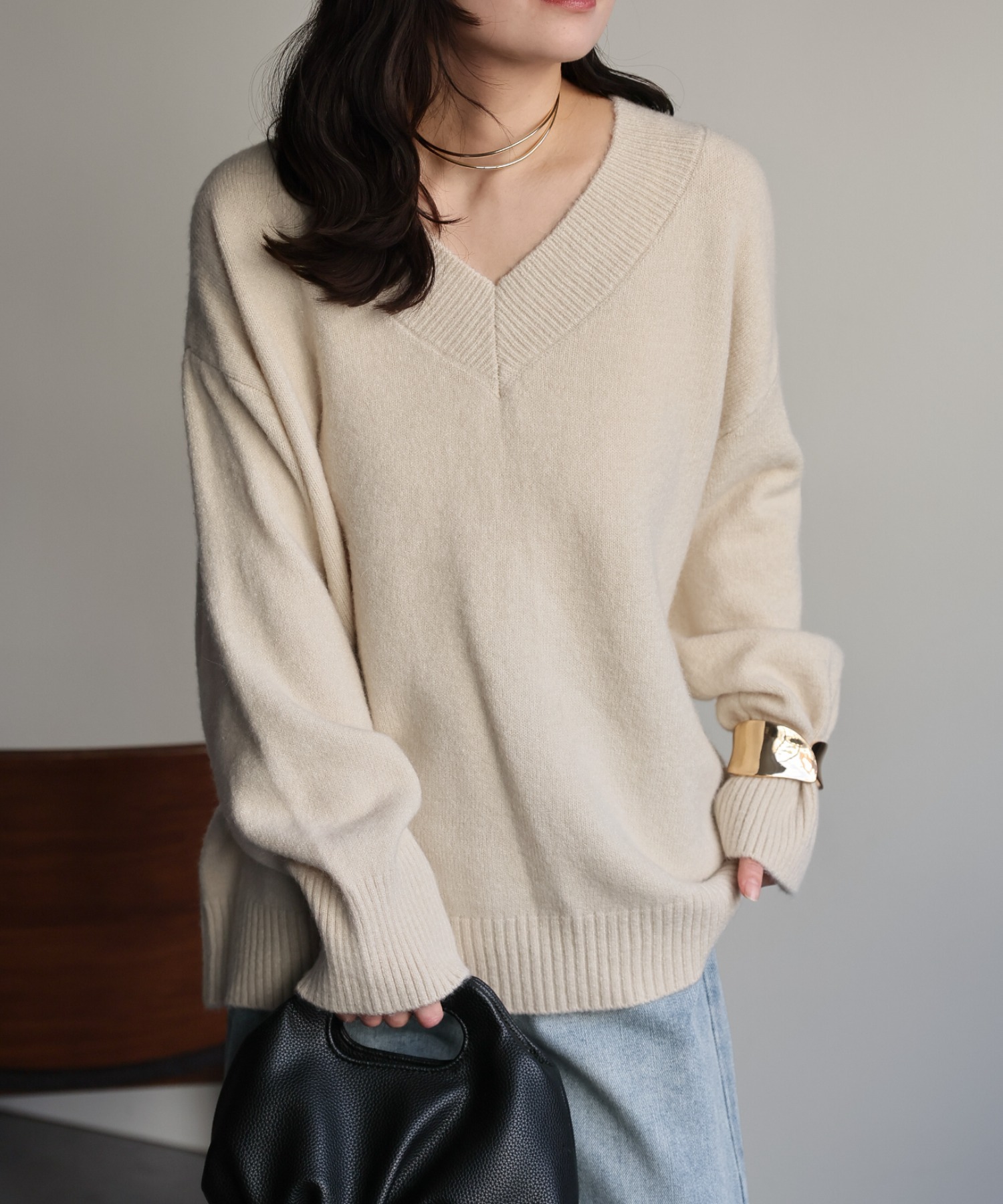 model：156cm 着用サイズ：FREE