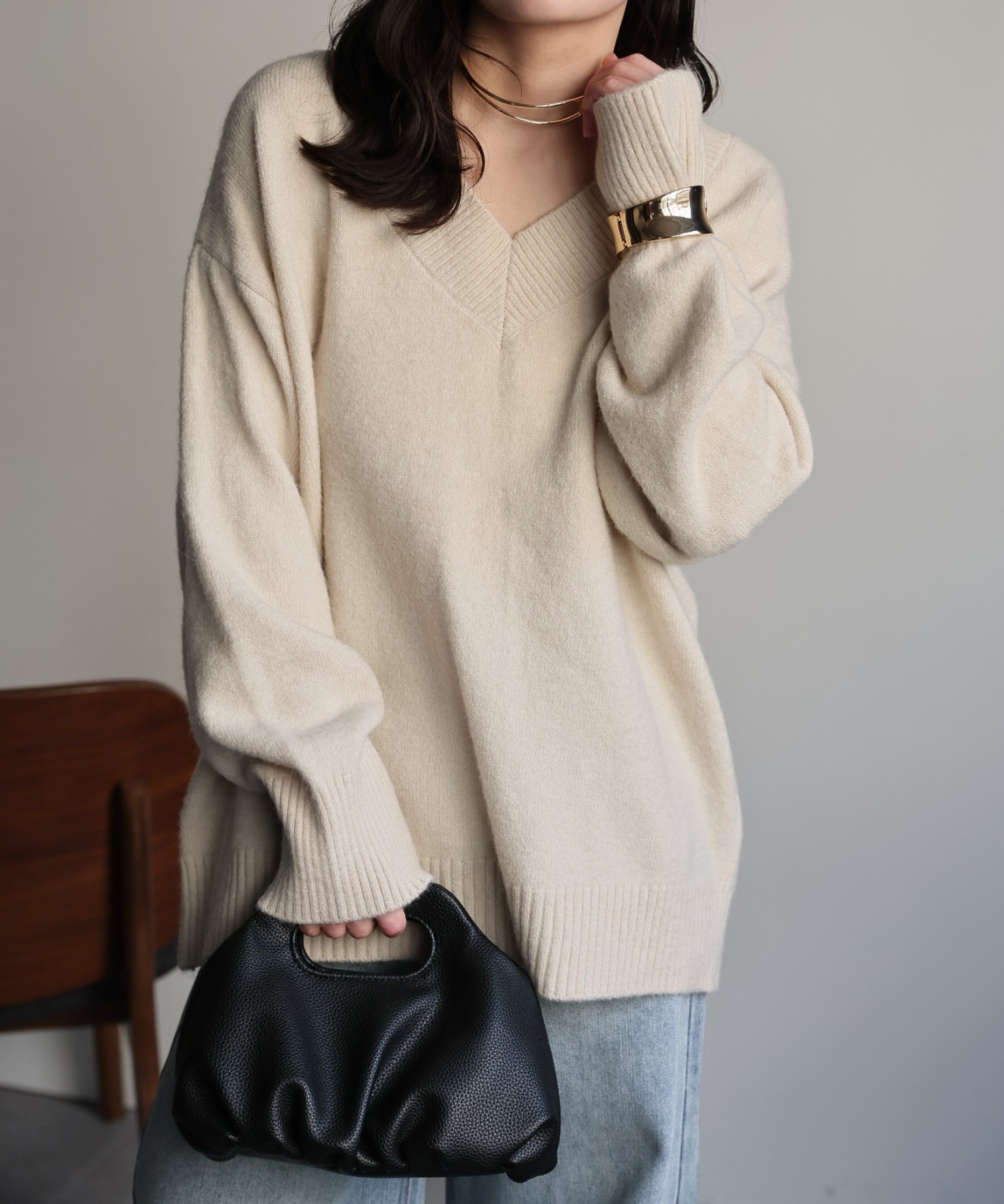 model：156cm 着用サイズ：FREE