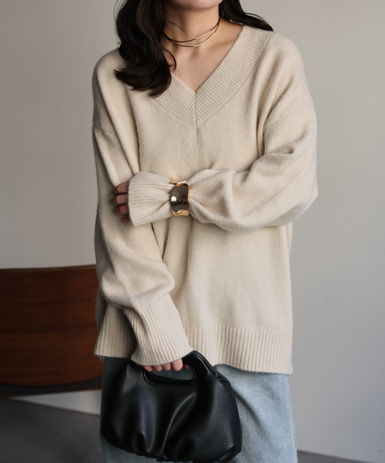 model：156cm 着用サイズ：FREE
