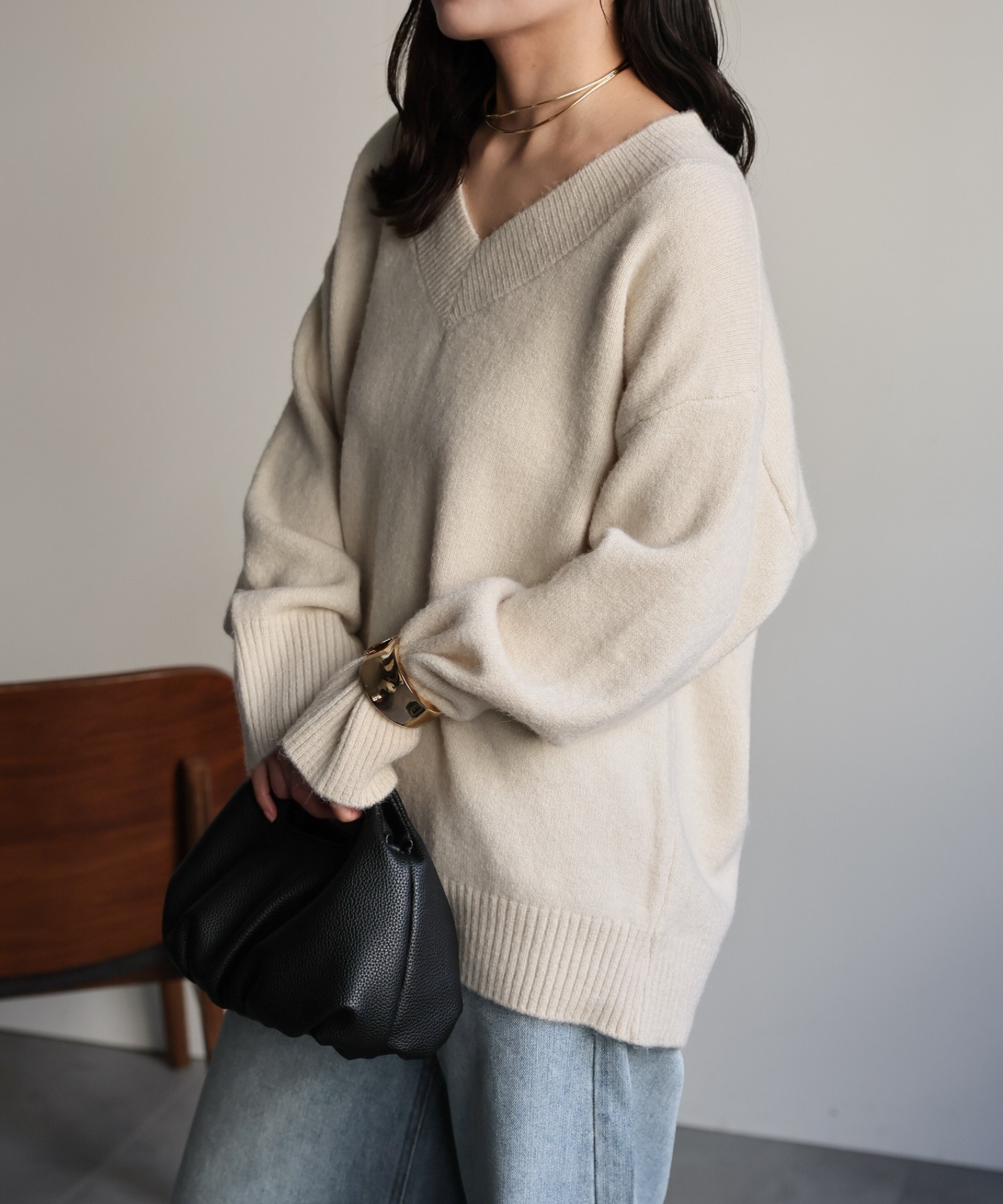model：156cm 着用サイズ：FREE