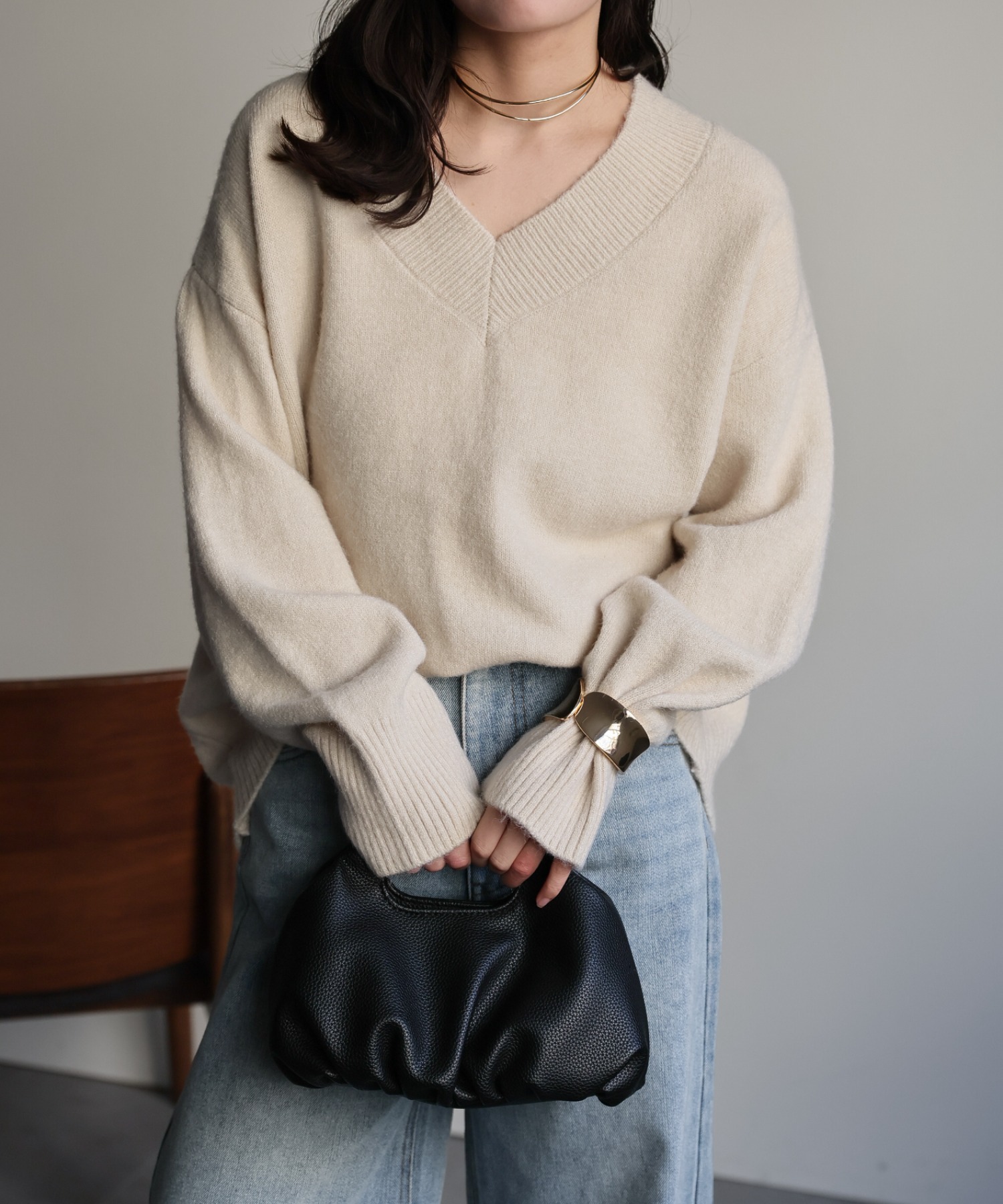 model：156cm 着用サイズ：FREE
