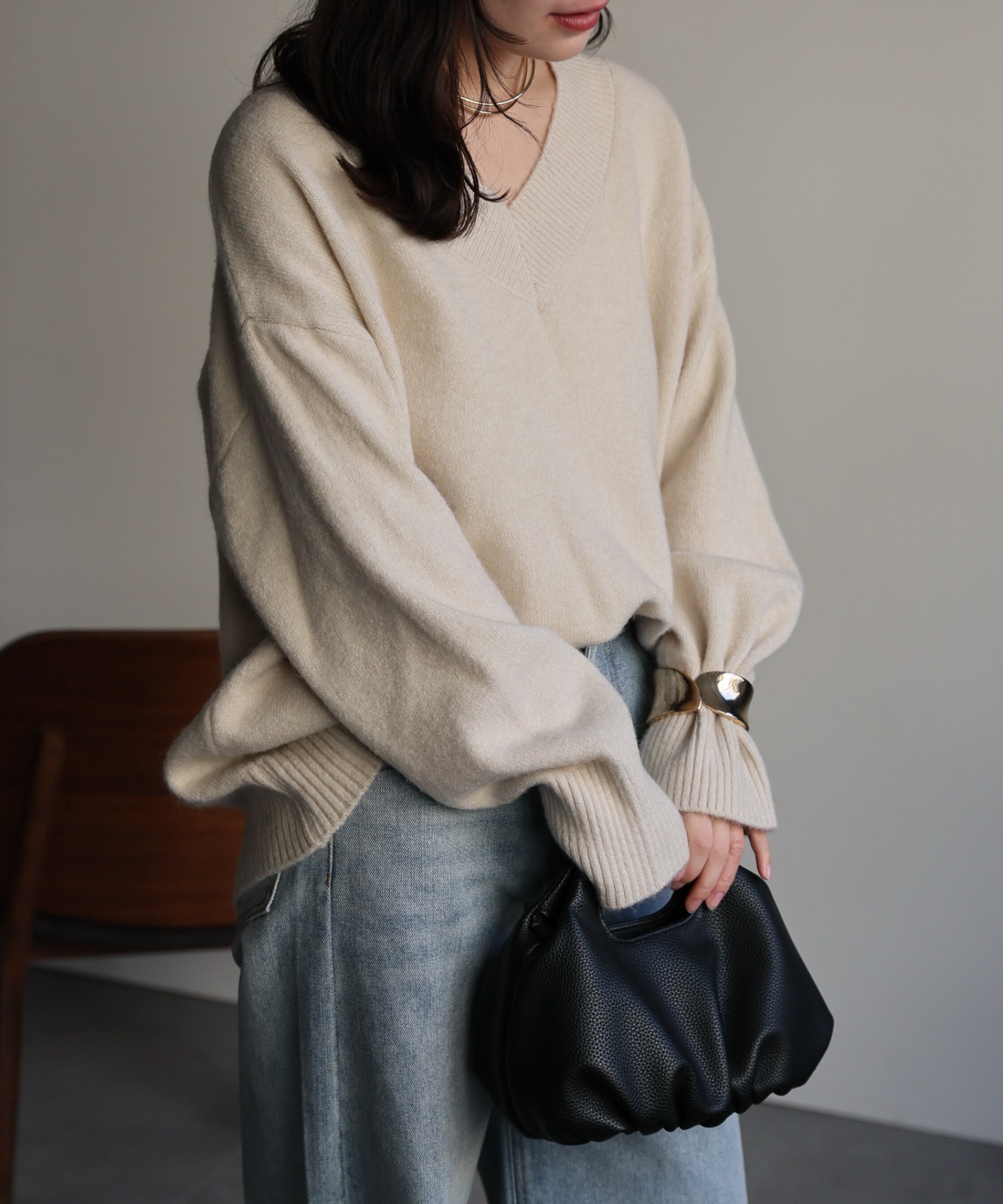 model：156cm 着用サイズ：FREE