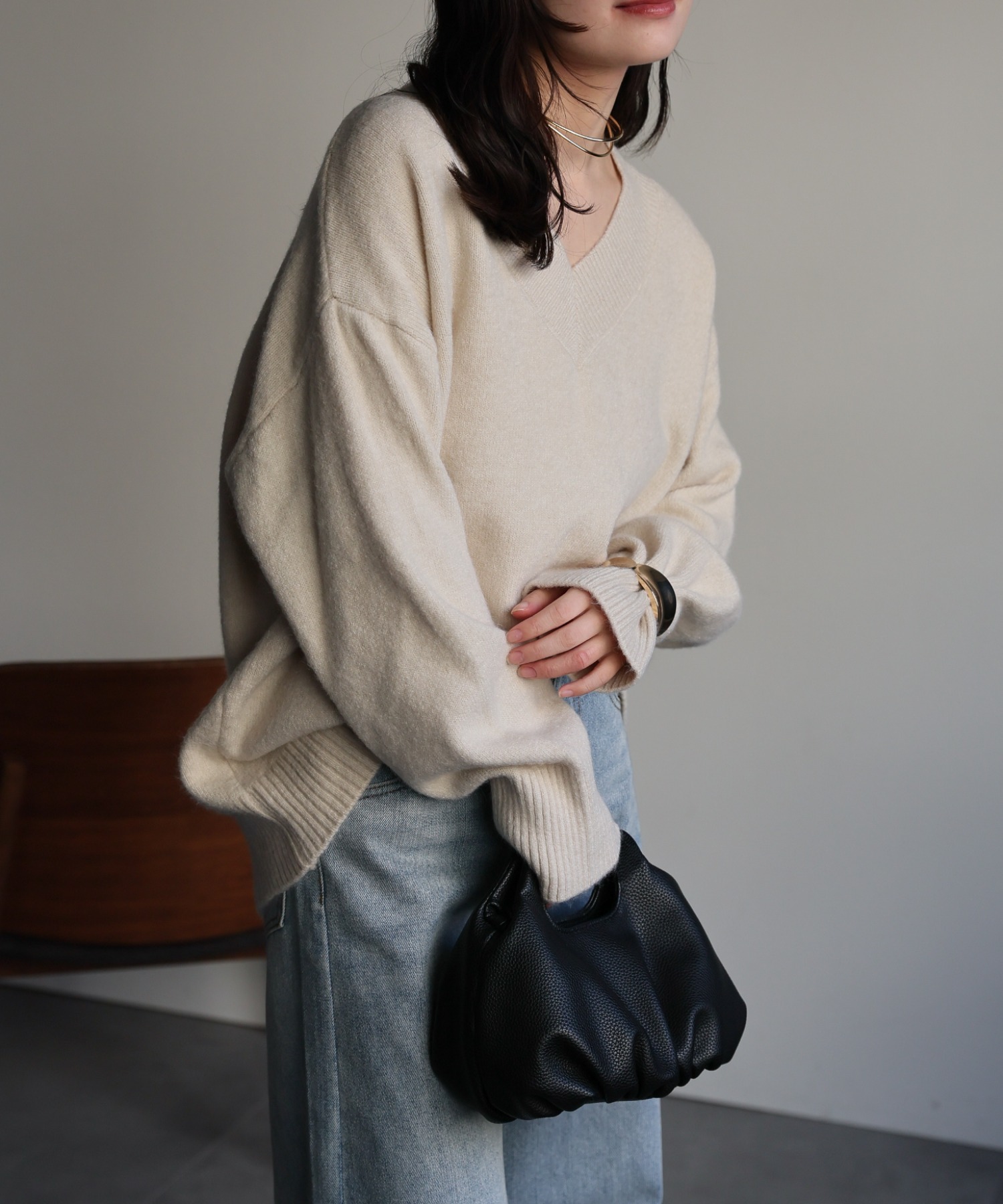 model：156cm 着用サイズ：FREE