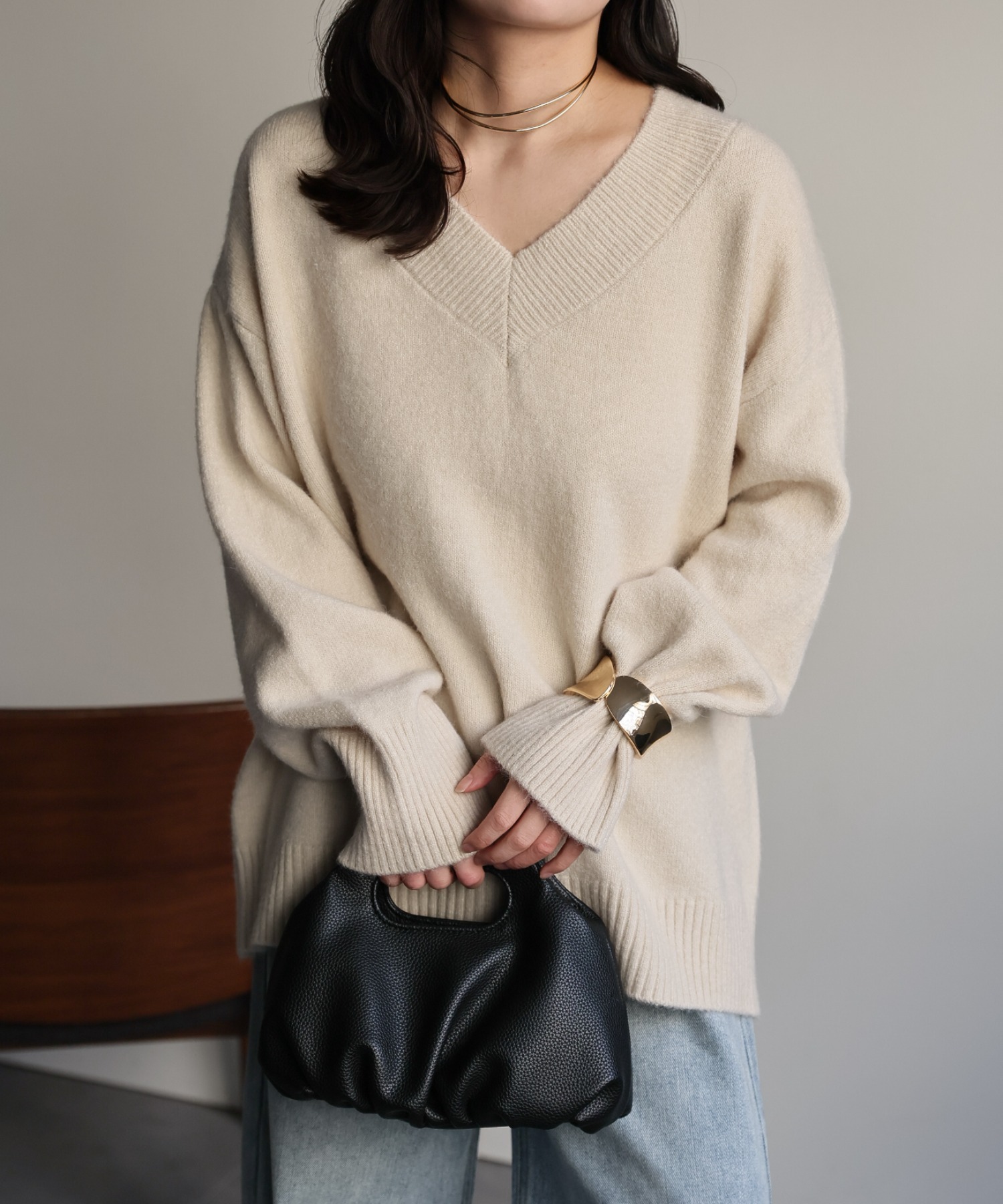 model：156cm 着用サイズ：FREE