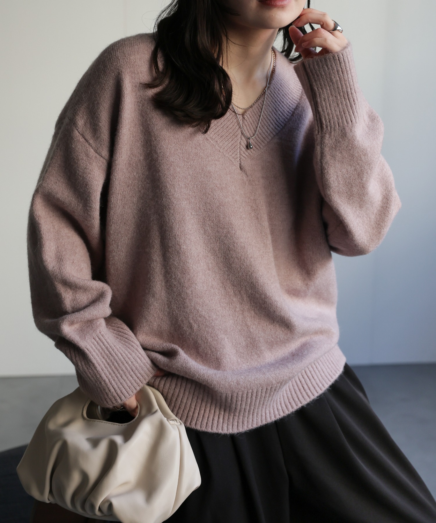 model：156cm 着用サイズ：FREE