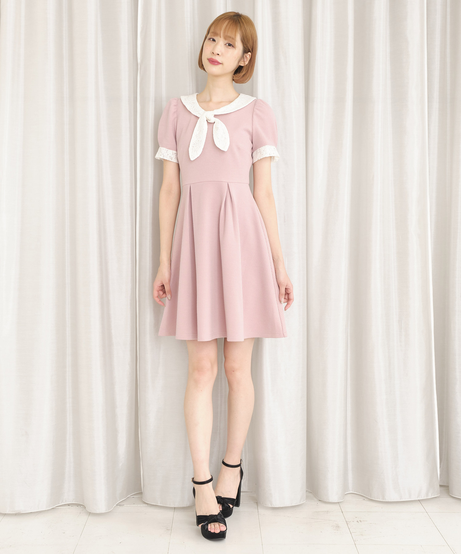 レーススカーフカットワンピース Titty Co Titty Co Online Store ティティーアンドコーオンラインストア