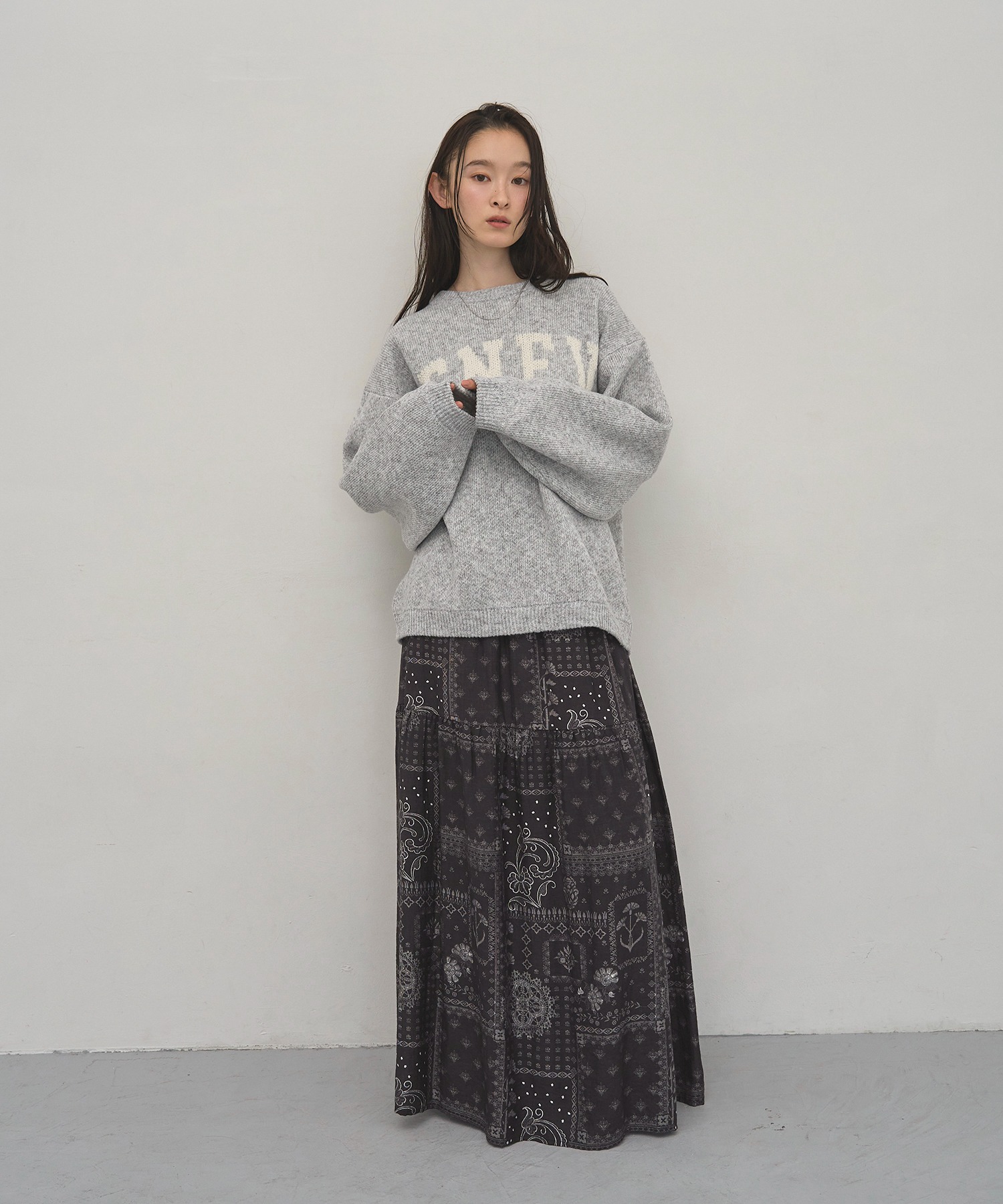 model：H163　着用サイズ：F