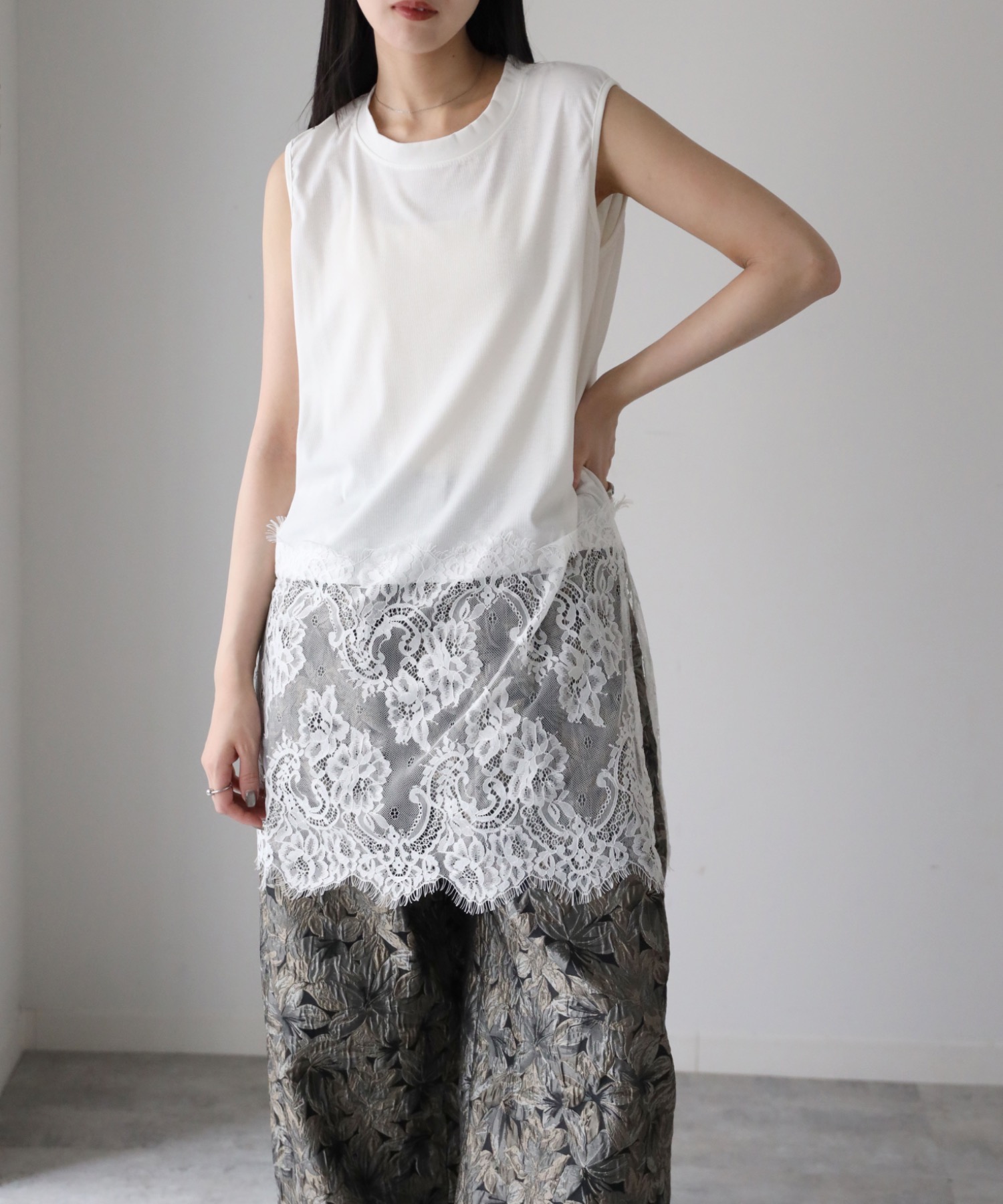 model：164cm. 着用サイズ：FREE