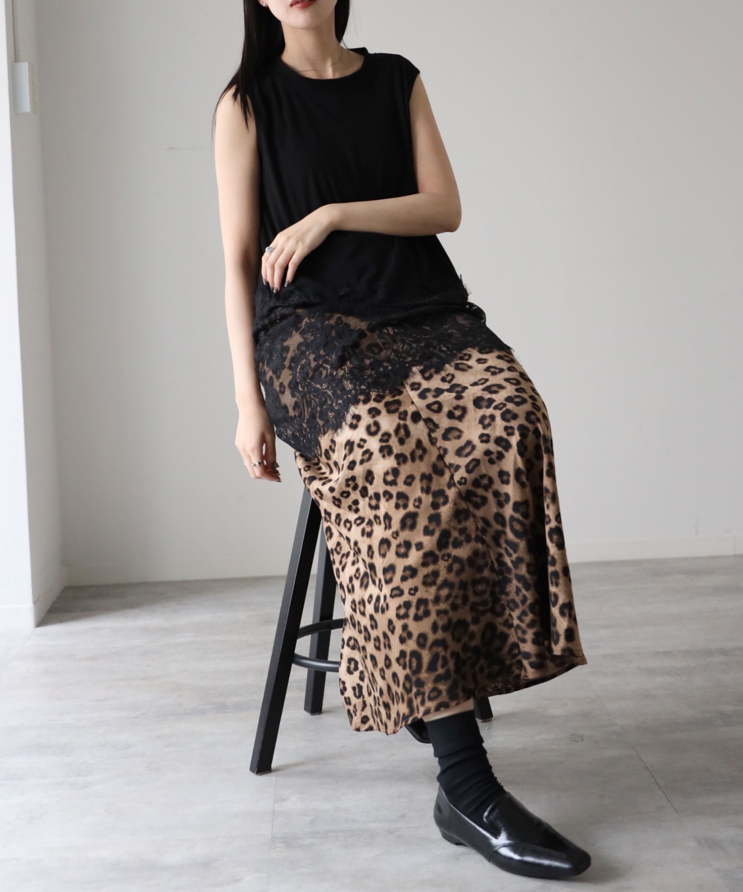 model：164cm. 着用サイズ：FREE