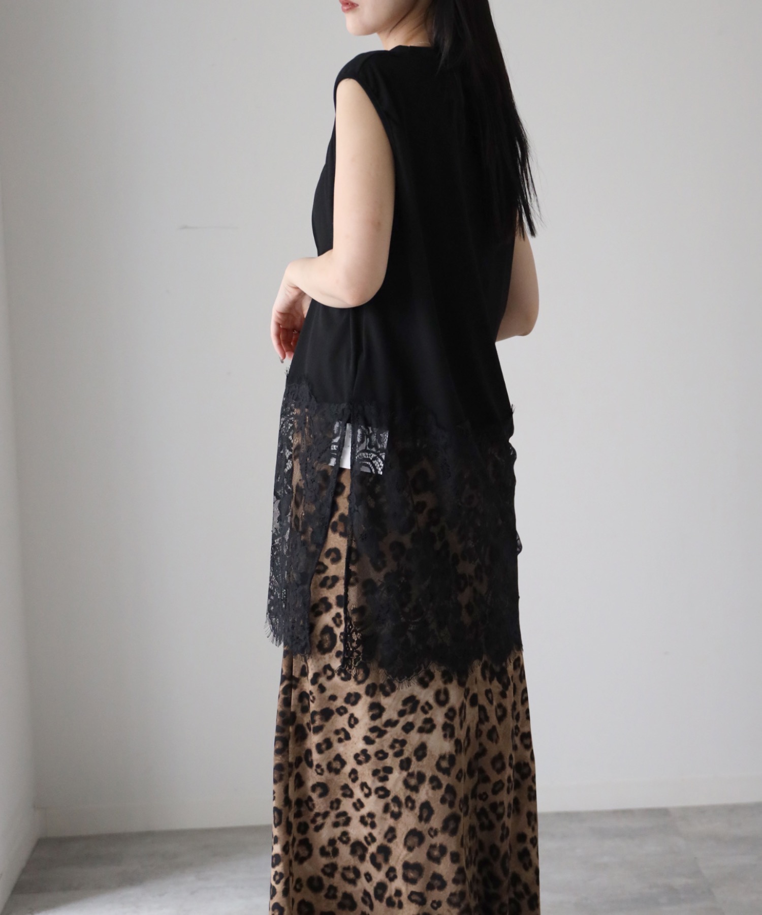 model：164cm. 着用サイズ：FREE