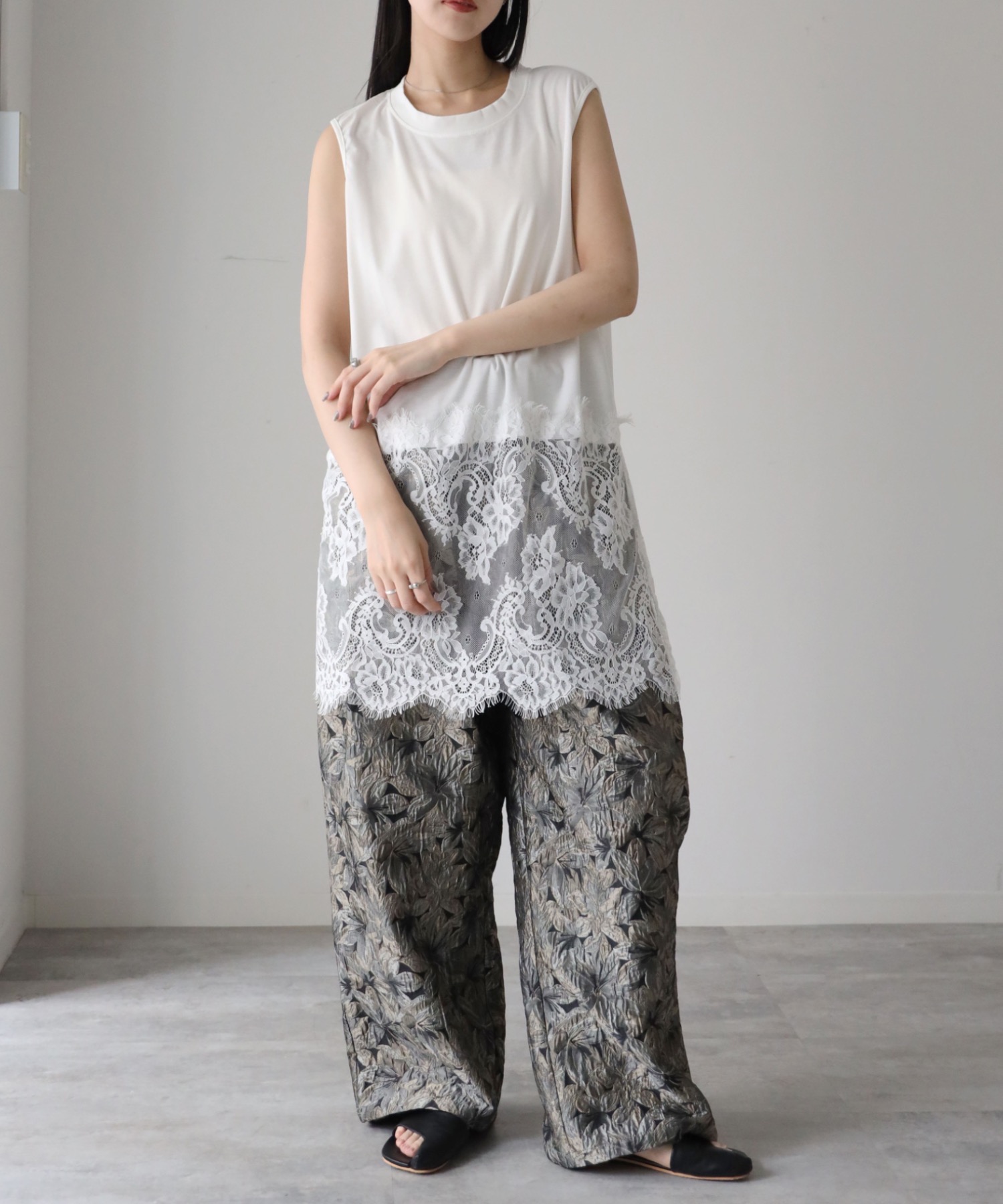 model：164cm. 着用サイズ：FREE
