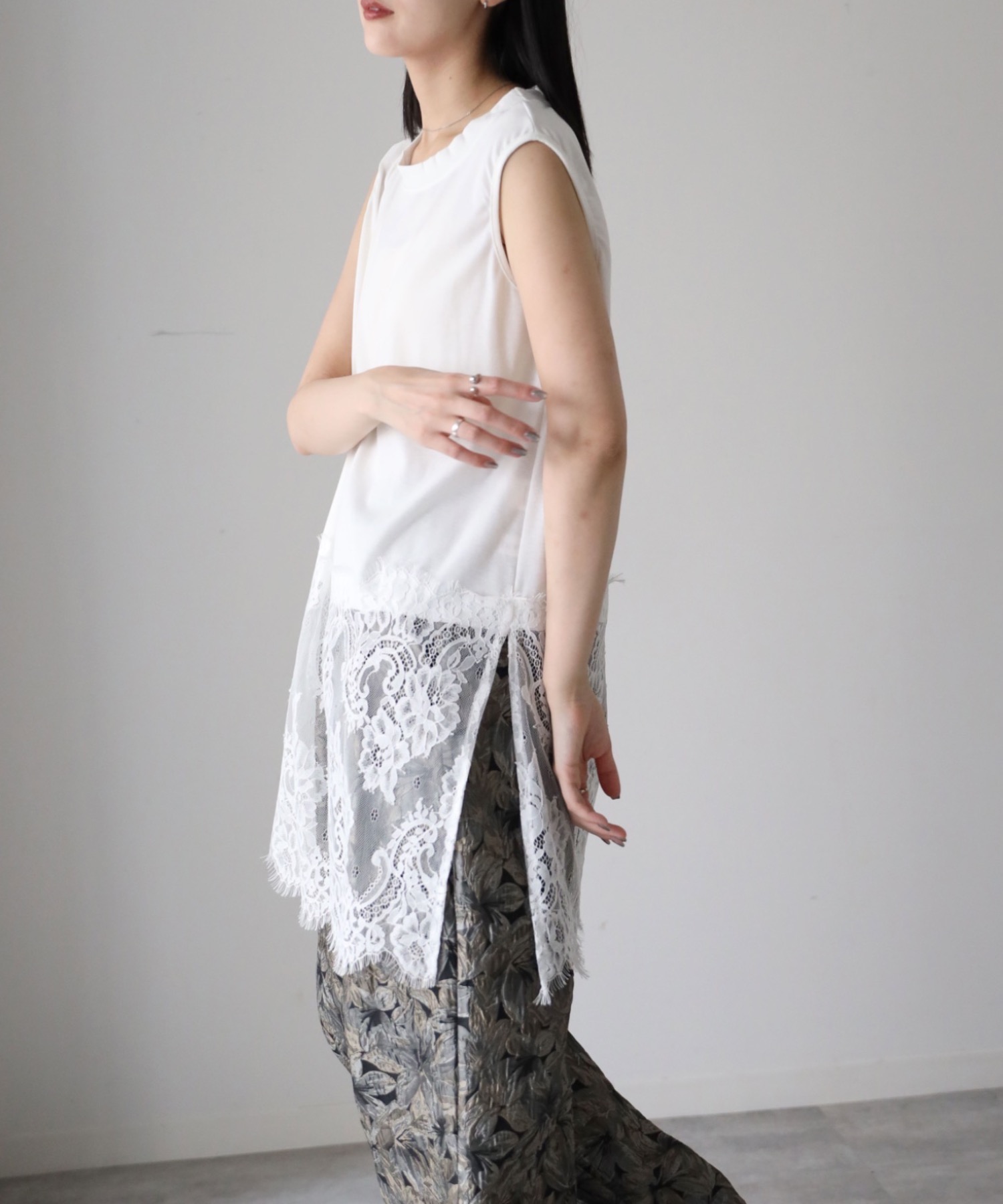 model：164cm. 着用サイズ：FREE