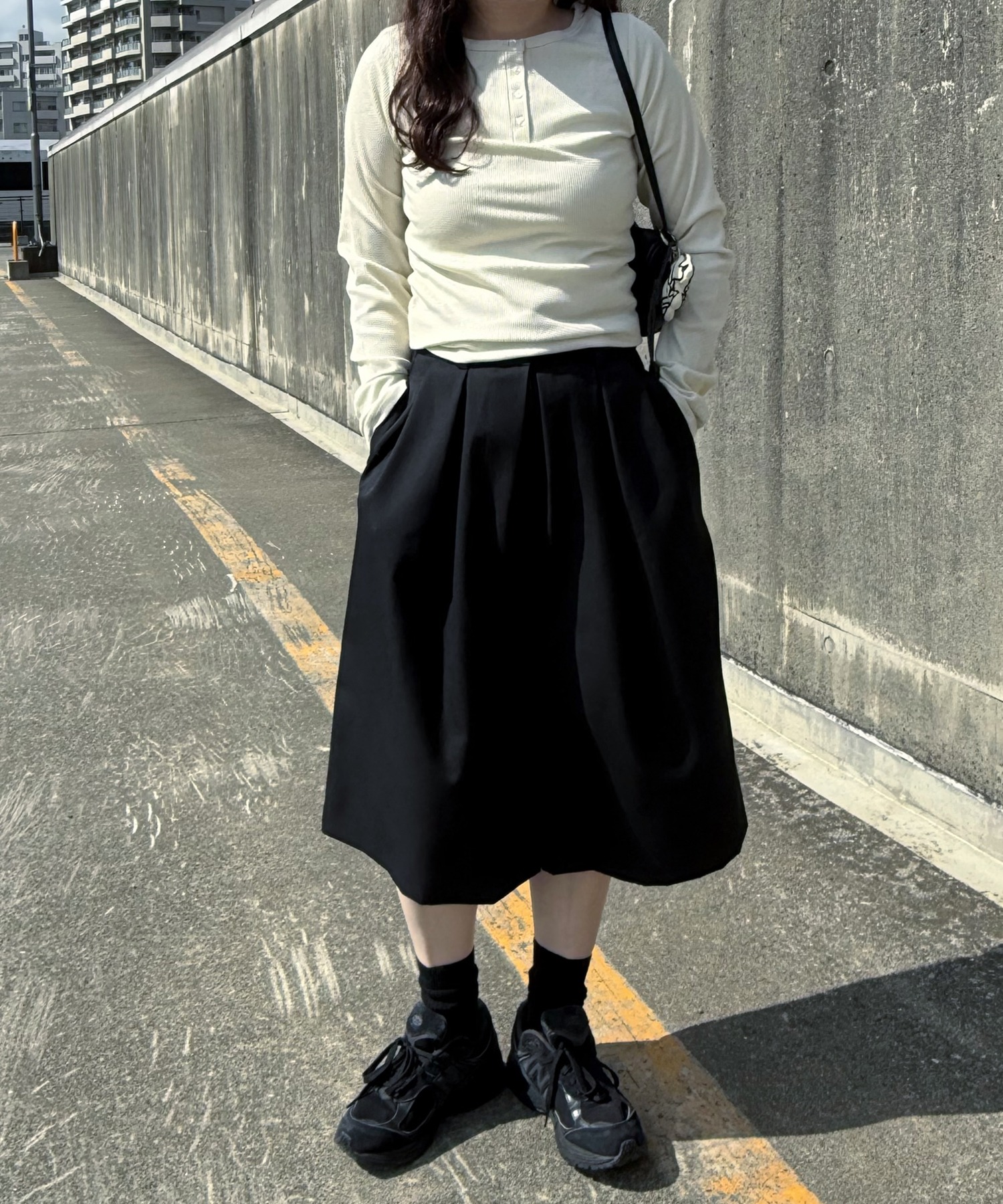 model：H155 着用サイズ：FREE
