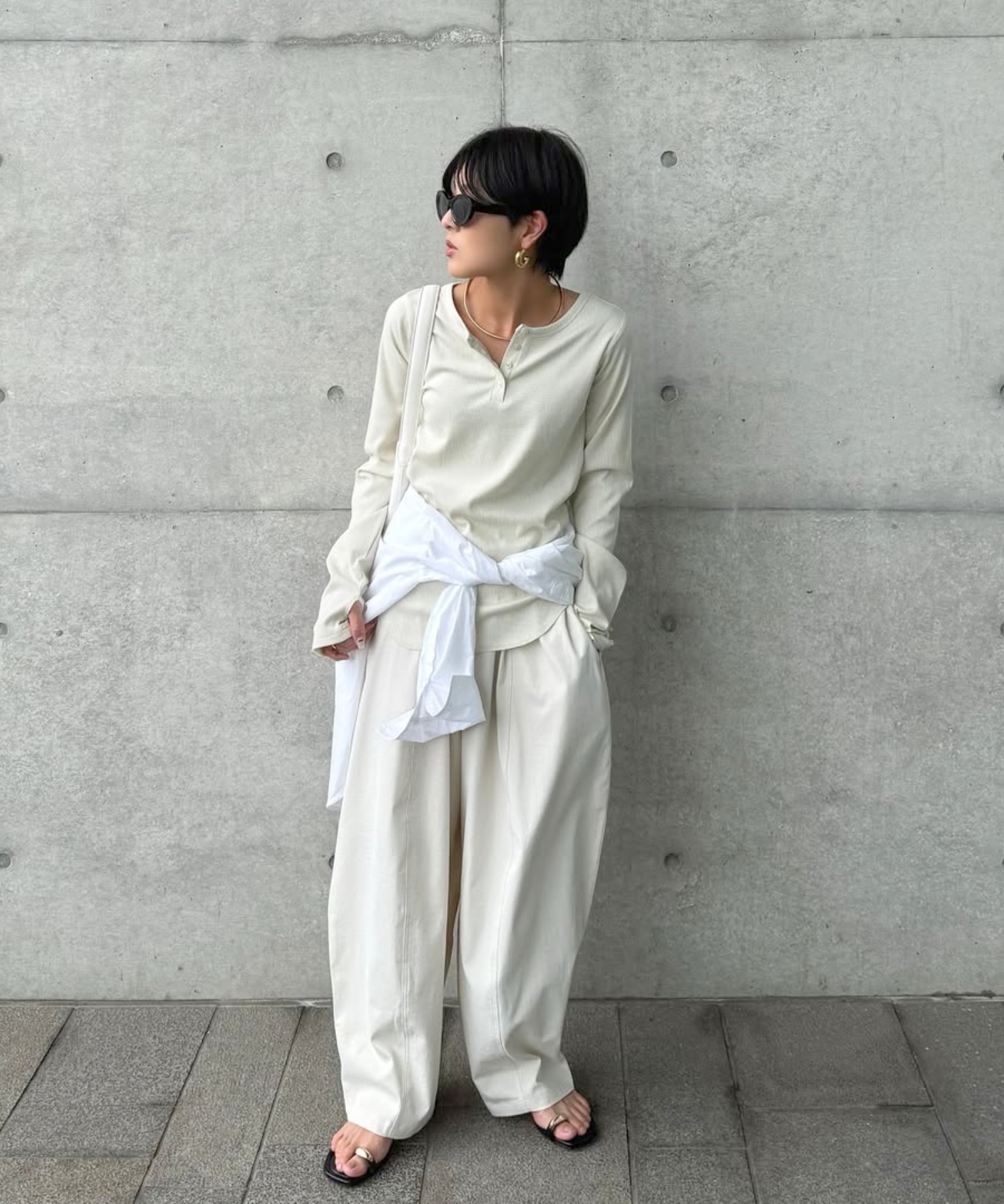 model：H158 着用サイズ：FREE