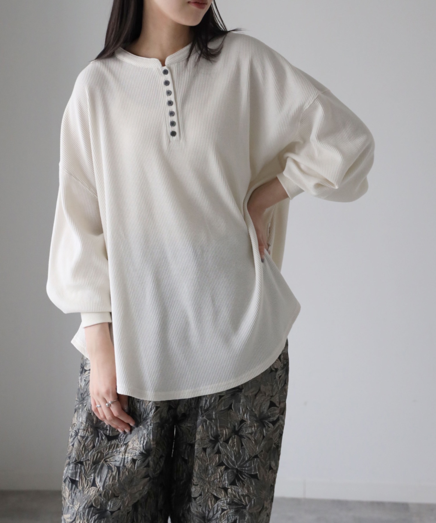 model：164cm. 着用サイズ：FREE
