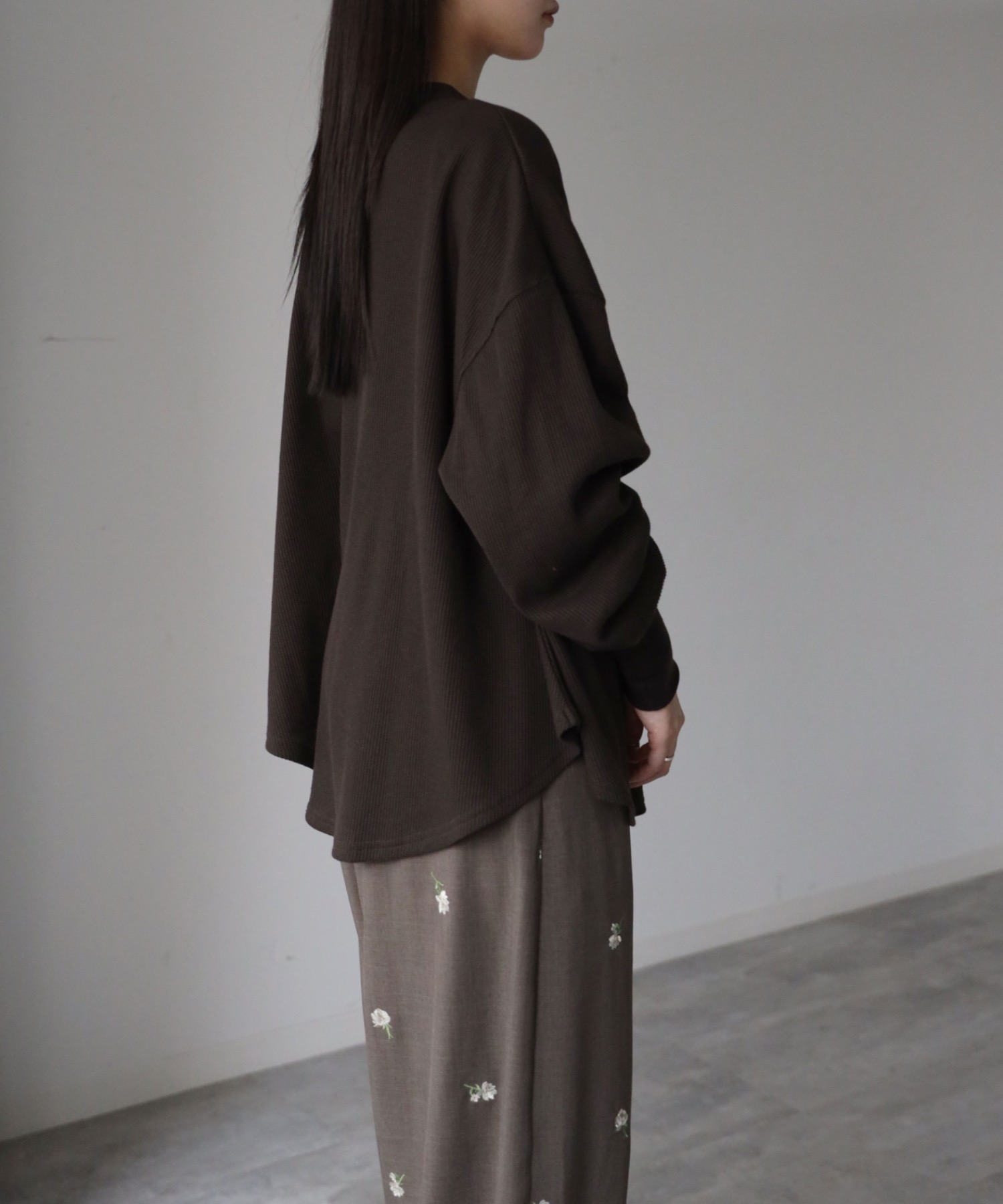 model：164cm. 着用サイズ：FREE