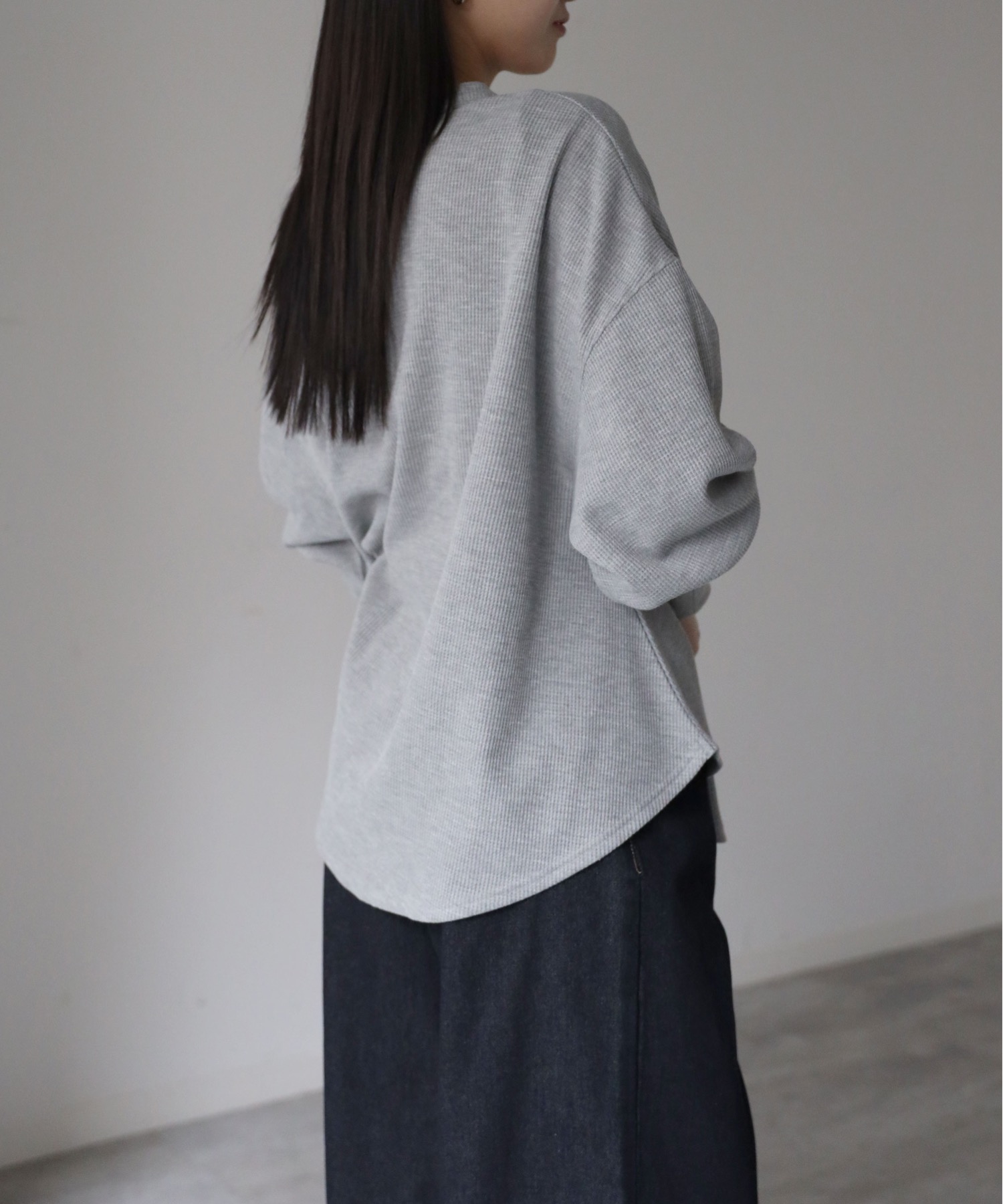 model：164cm. 着用サイズ：FREE