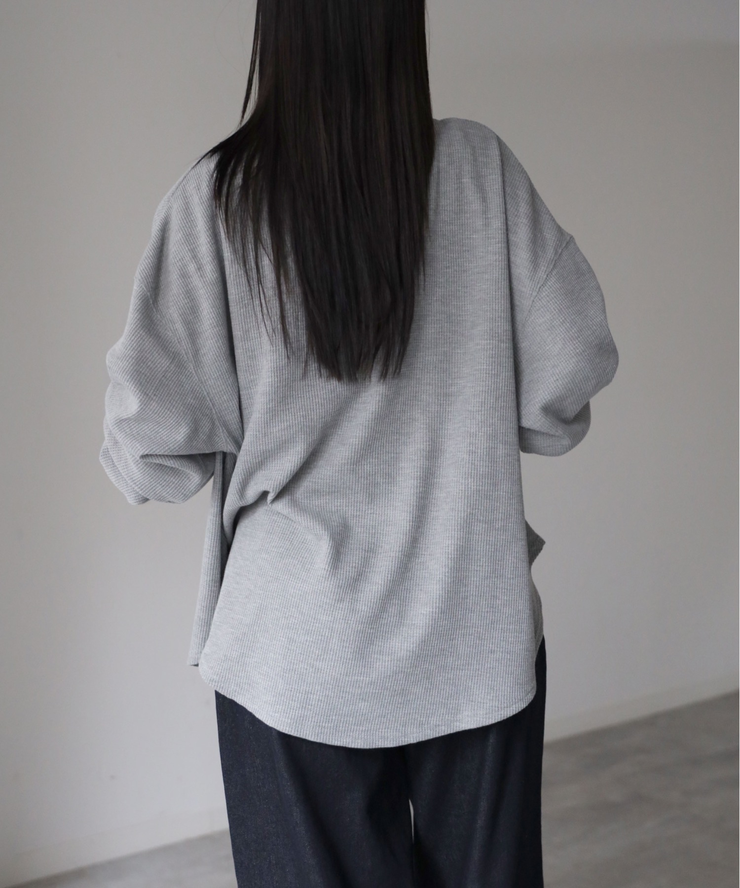 model：164cm. 着用サイズ：FREE